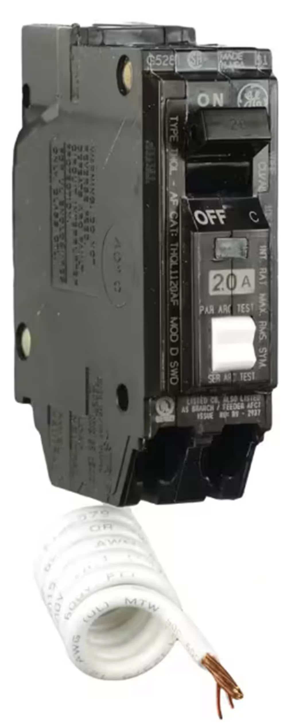GE Q-Line THQL 20-Amp 1-Pole Combination Arc-Fault Circuit Breaker (THQL1120AFP2) - Image 6