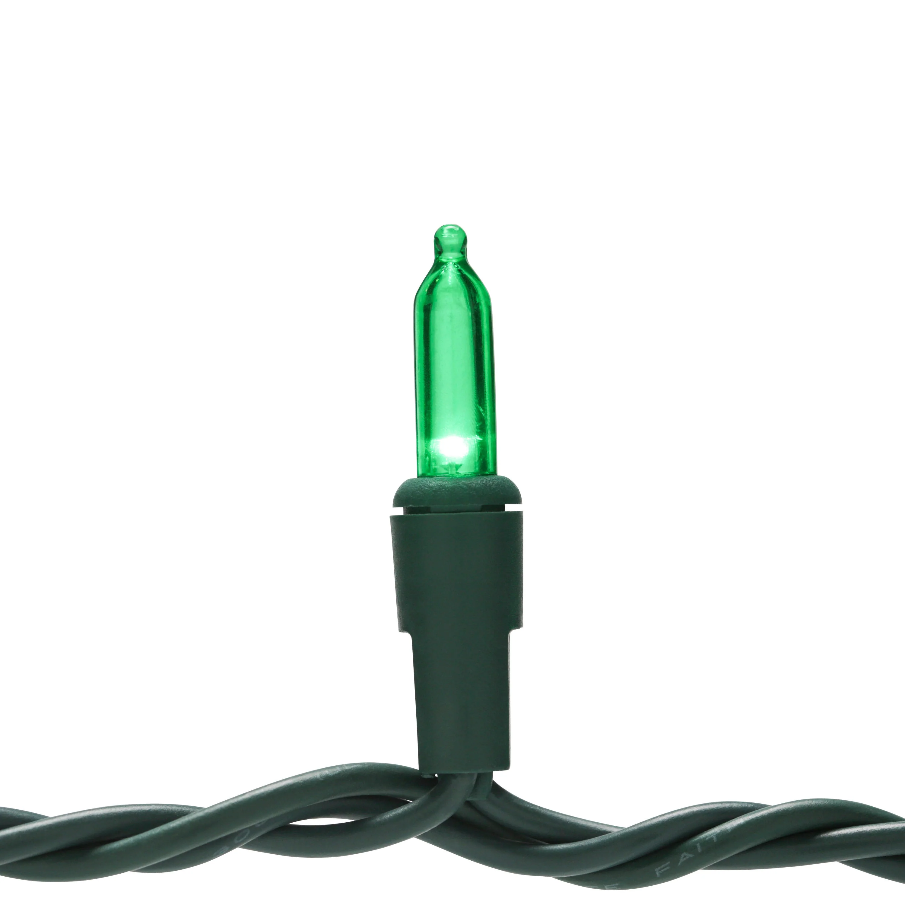 GE StayBright 100-Count 24.7-ft Green LED Plug-In Christmas String Lights - Image 4