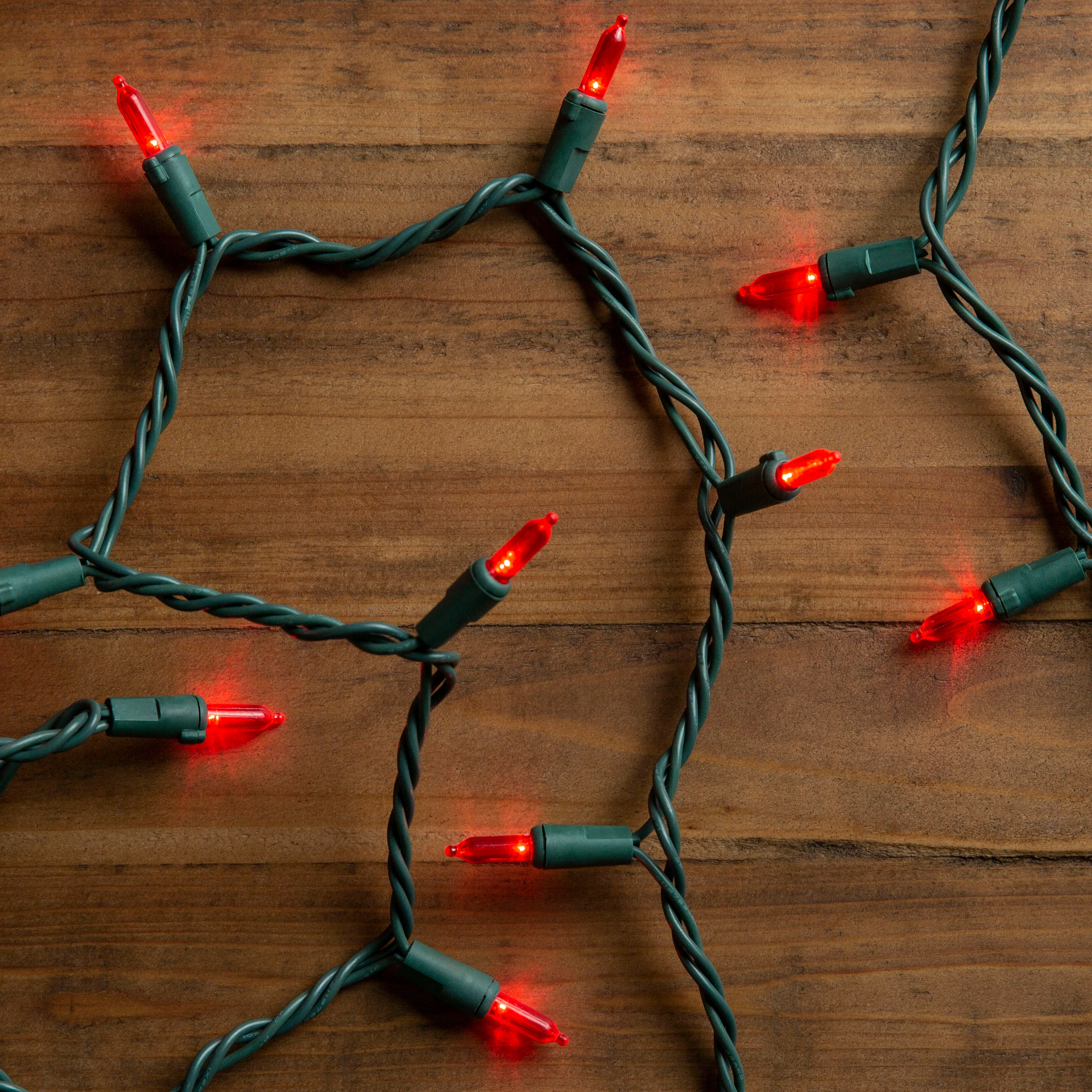 GE StayBright 100-Count 24.7-ft Red LED Plug-In Christmas String Lights - Image 3