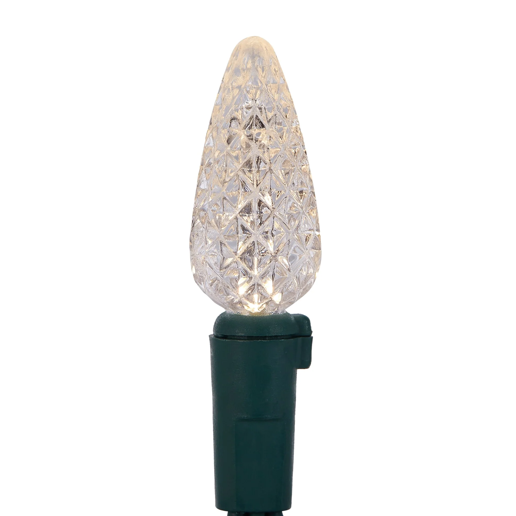 GE StayBright 100-Count 24.7-ft Sparkling Warm White LED Plug-In Christmas String Lights - Image 4