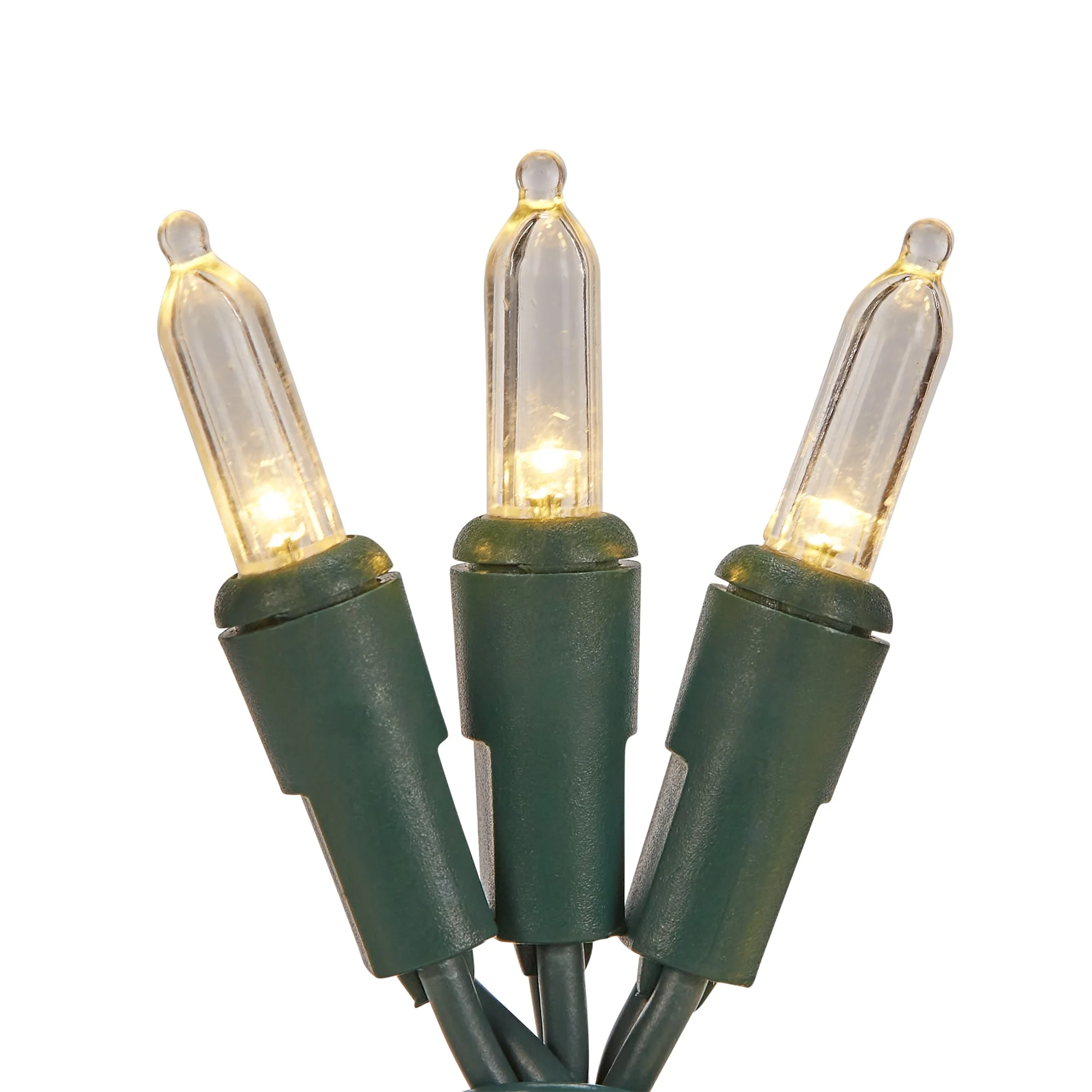 GE StayBright 100-Count 24.7-ft Warm White LED Plug-In Christmas String Lights - Image 5
