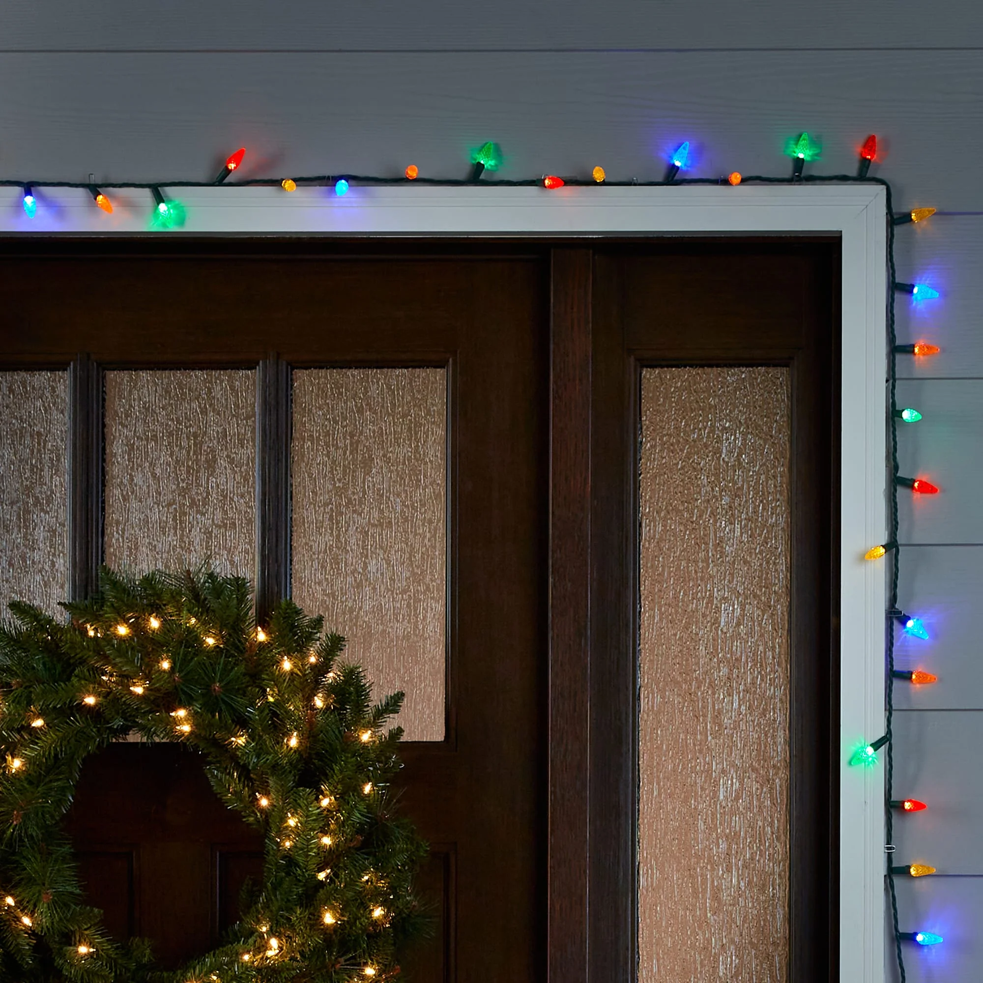GE StayBright 150-Count 37.2-ft Multicolor LED Plug-In Christmas String Lights - Image 2