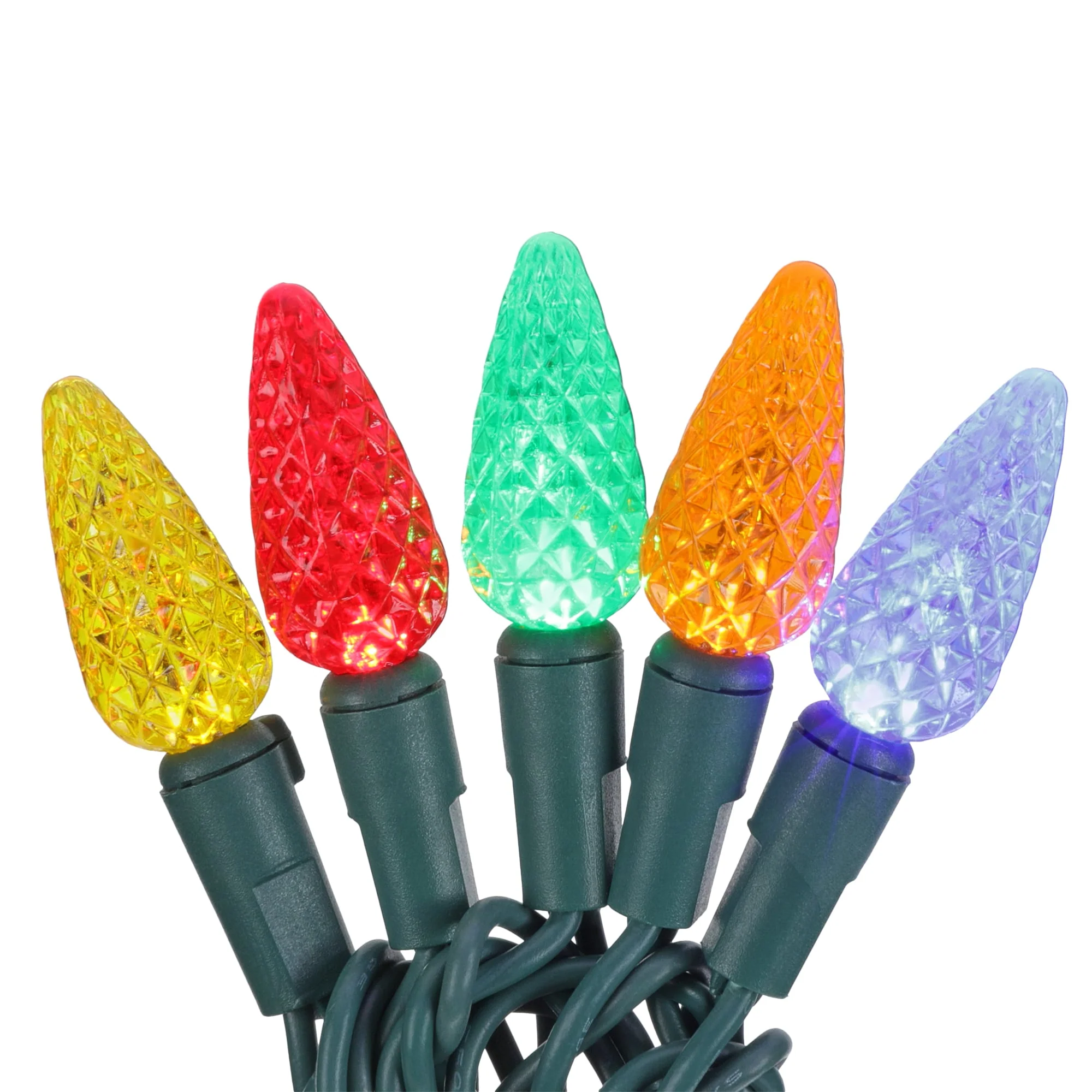 GE StayBright 150-Count 37.2-ft Multicolor LED Plug-In Christmas String Lights - Image 5
