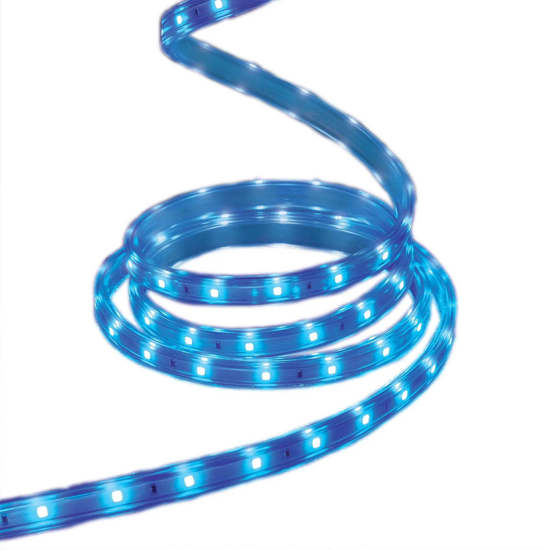 GE StayBright 240-Light 19.6-ft Blue Integrated LED Christmas Tape Lights