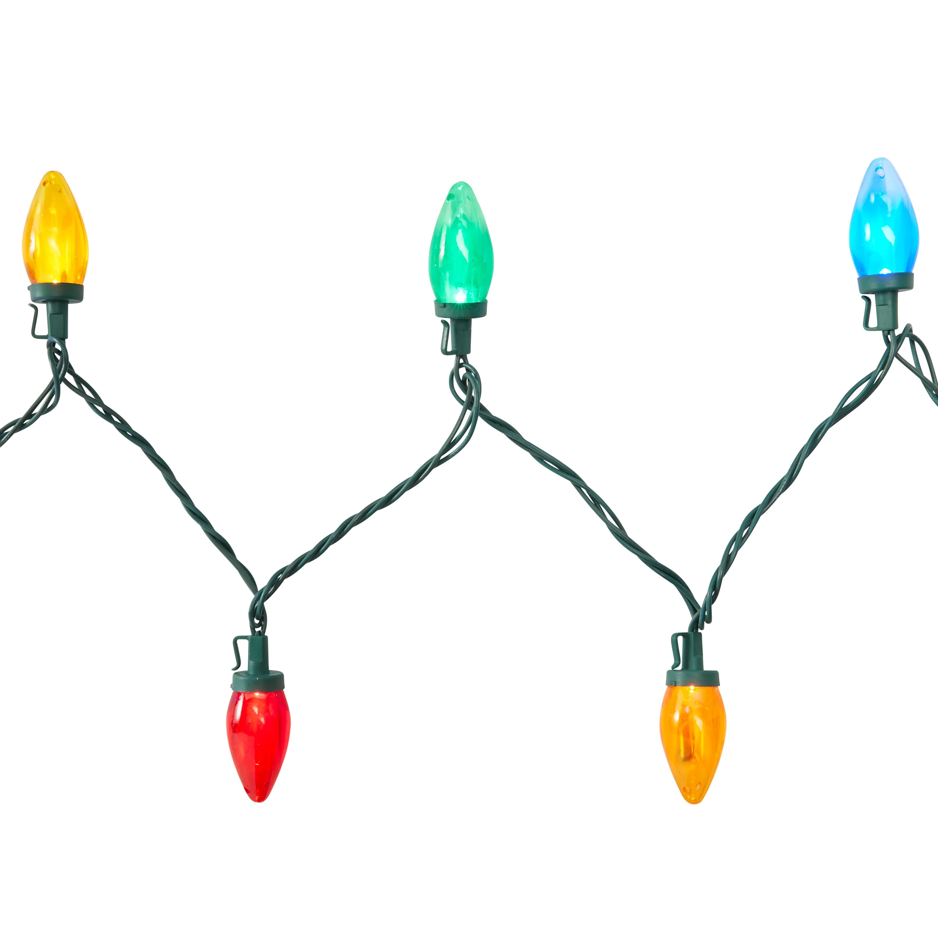 GE StayBright 25-Count 12-ft Multicolor LED Plug-In Christmas String Lights - Image 4