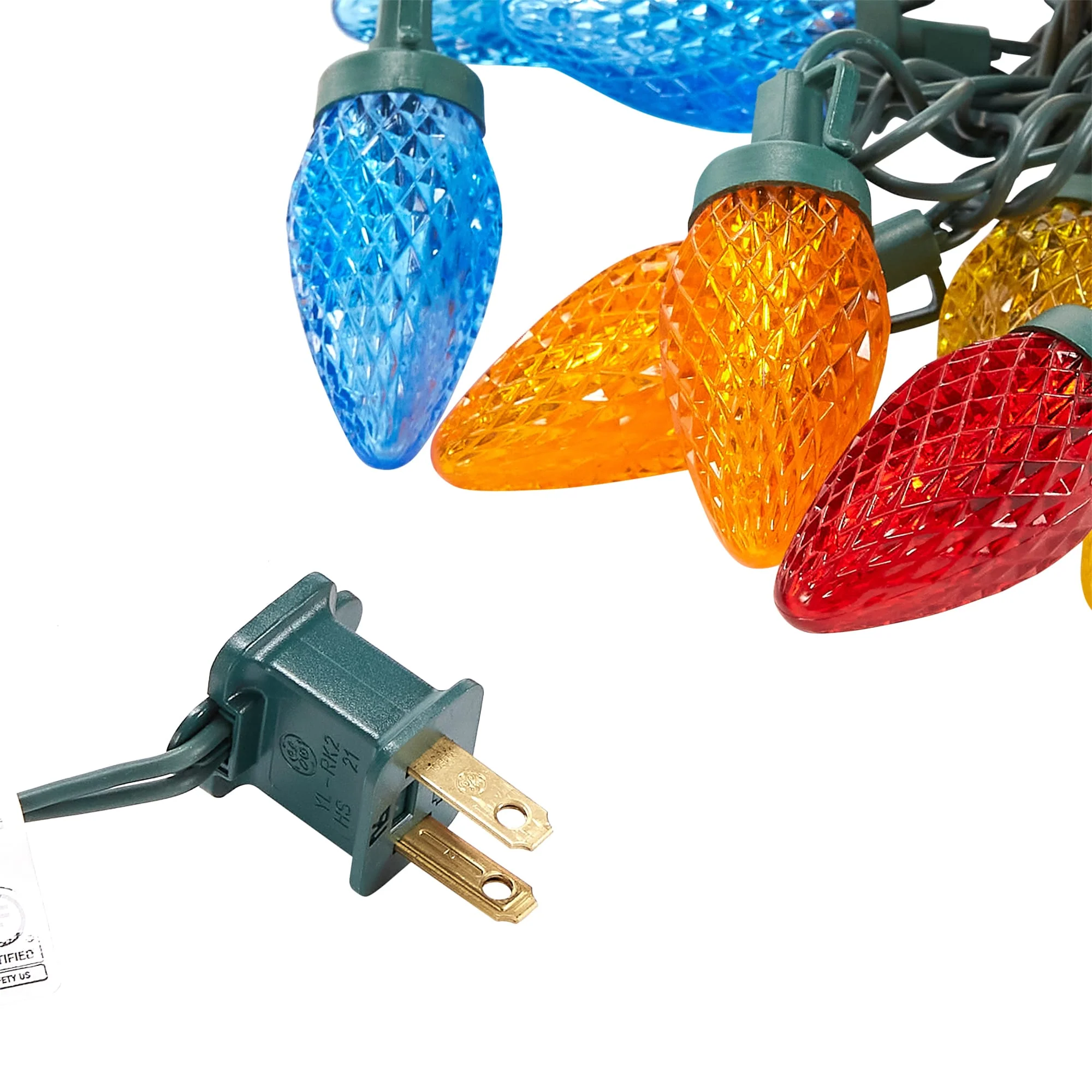GE StayBright 25-Count 12-ft Multicolor LED Plug-In Christmas String Lights - Image 4