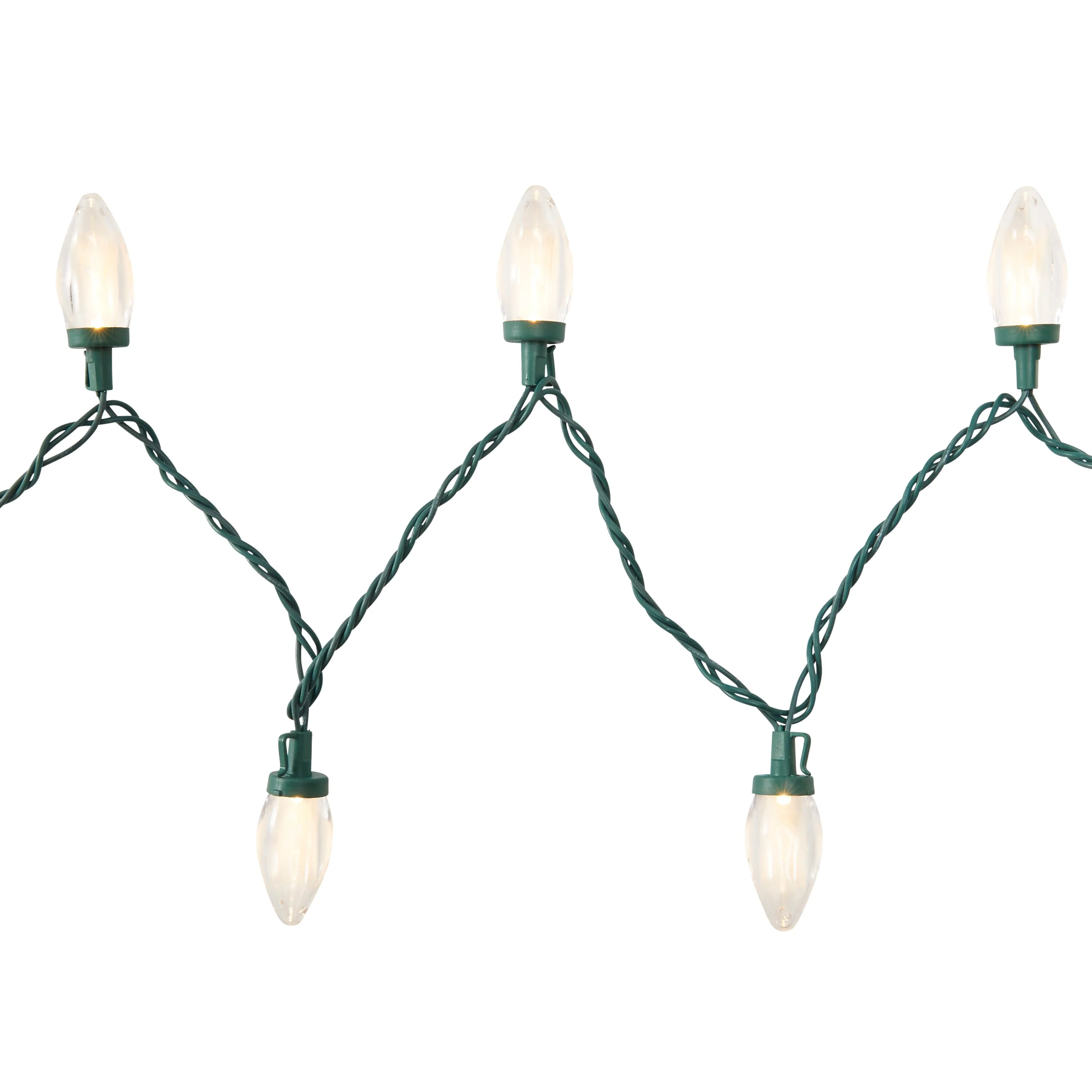 GE StayBright 25-Count 12-ft Warm White LED Plug-In Christmas String Lights - Image 4