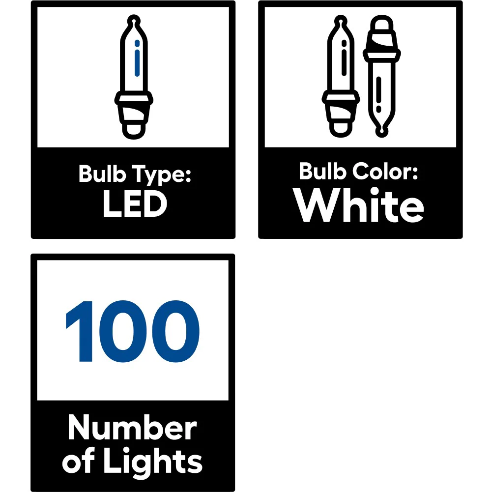 GE StayBright 5-ft x 4-ft Constant White LED Mini Plug-In Christmas Net Lights - Image 5