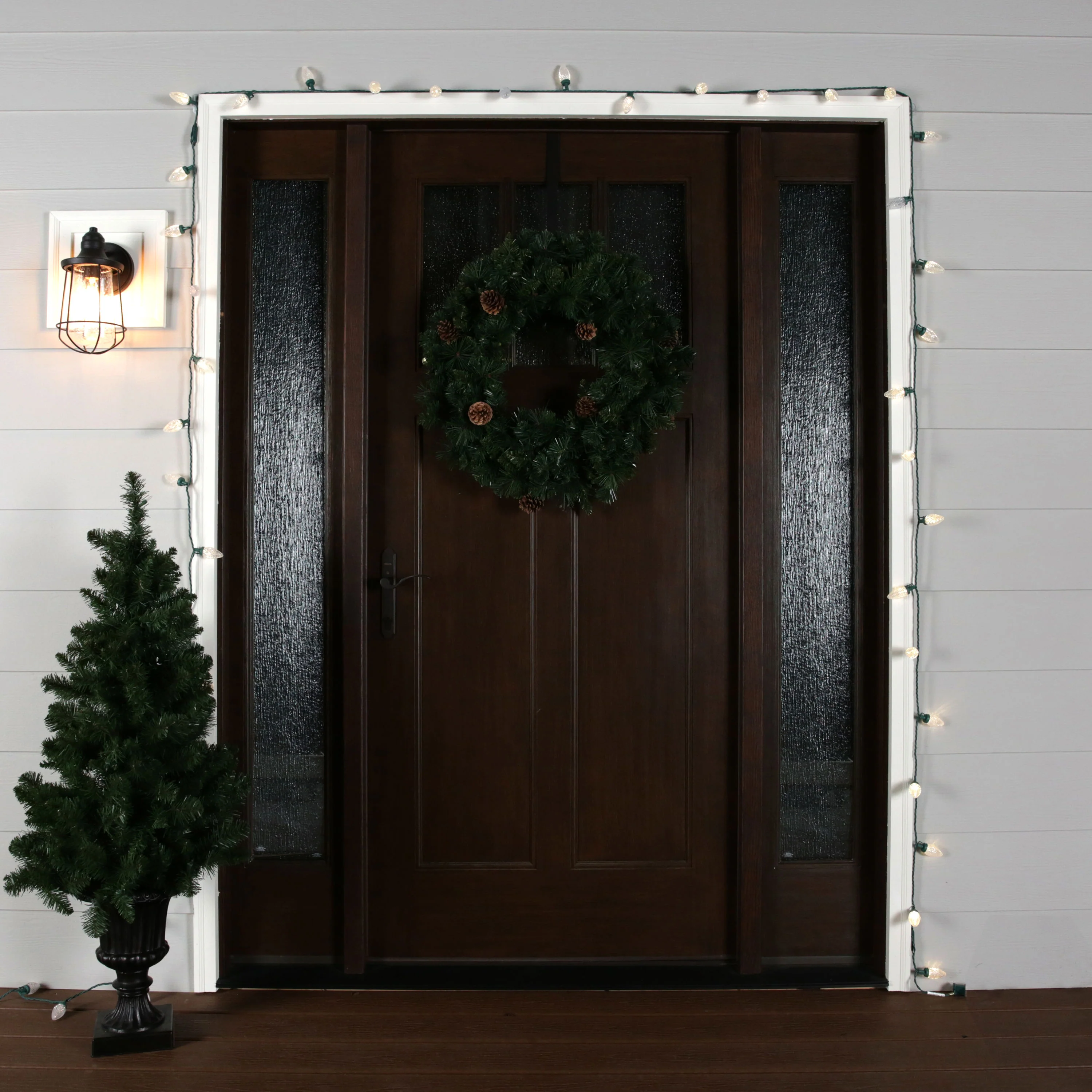 GE StayBright 50-Count 24.5-ft Sparkling Warm White LED Plug-In Christmas String Lights - Image 2