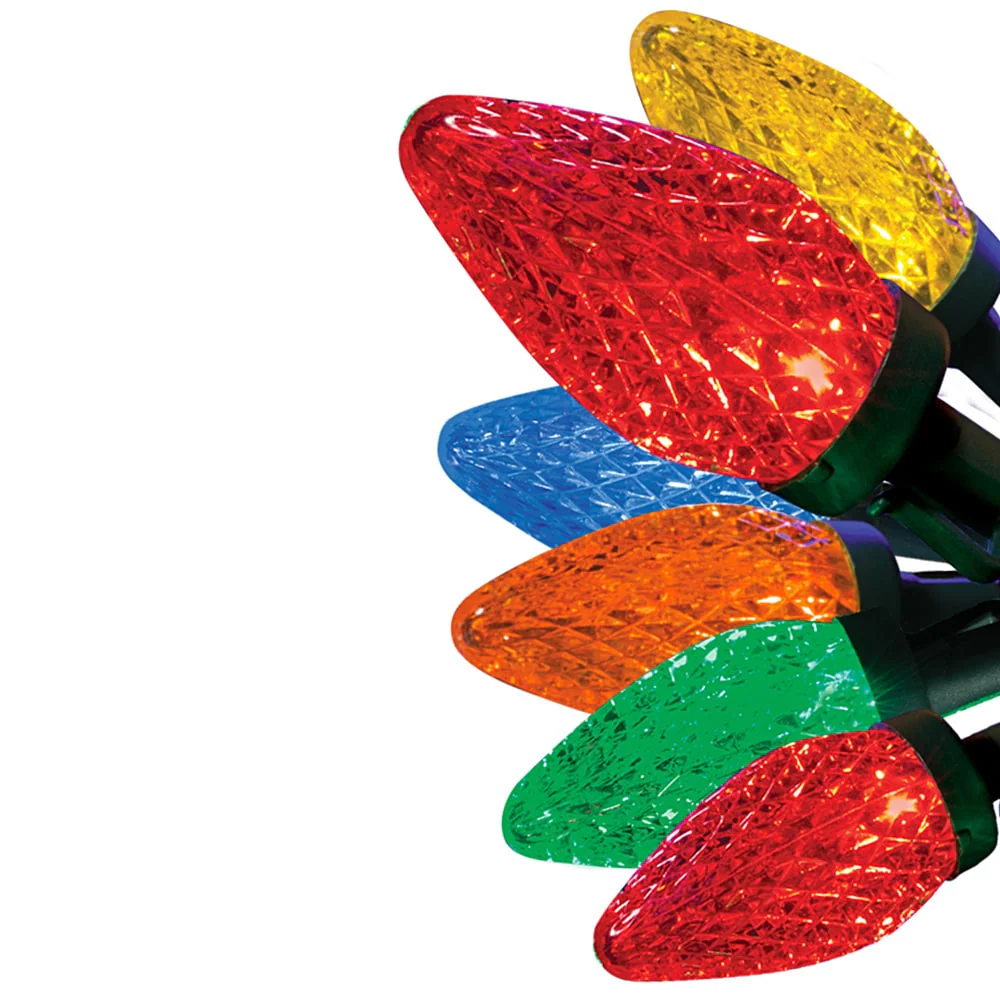 GE StayBright 75-Count 37-ft Multicolor LED Plug-In Christmas String Lights