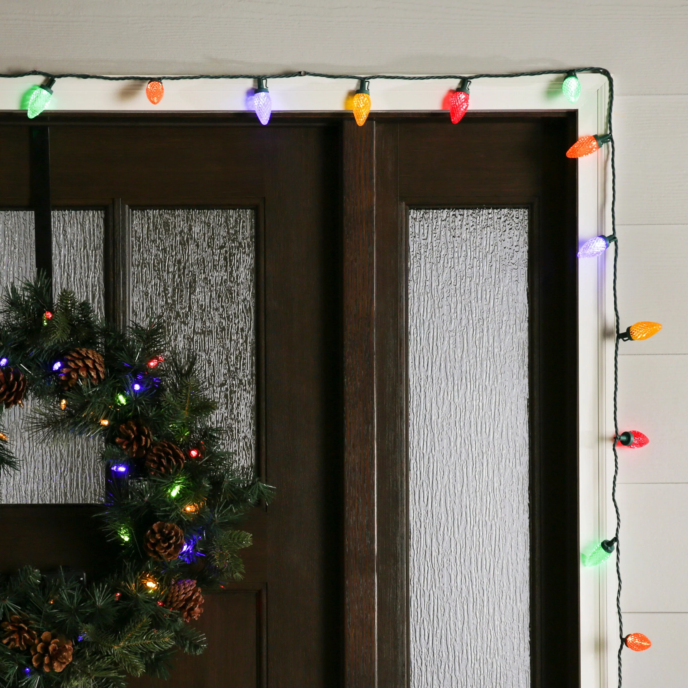 GE StayBright 75-Count 37-ft Multicolor LED Plug-In Christmas String Lights - Image 2