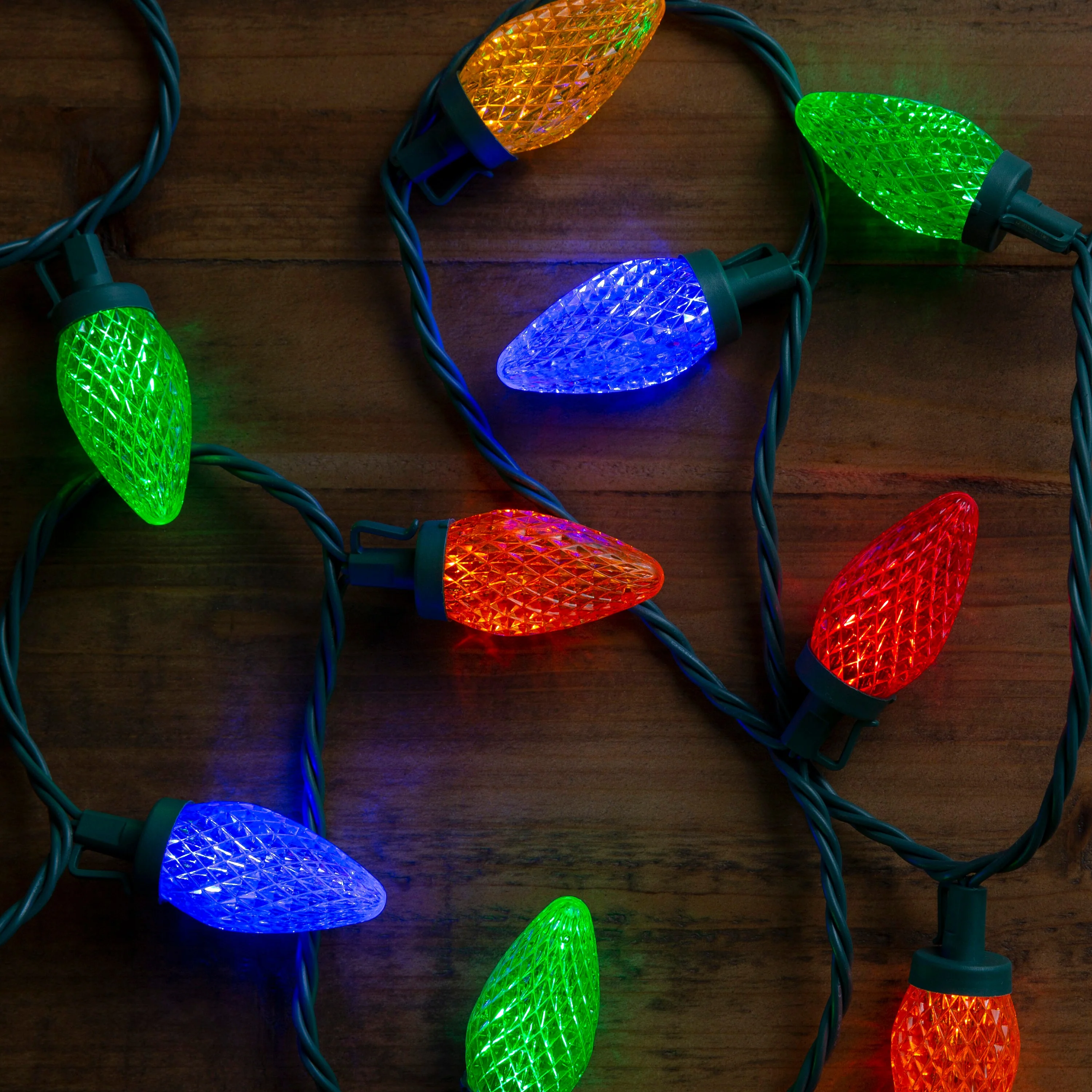 GE StayBright 75-Count 37-ft Multicolor LED Plug-In Christmas String Lights - Image 3
