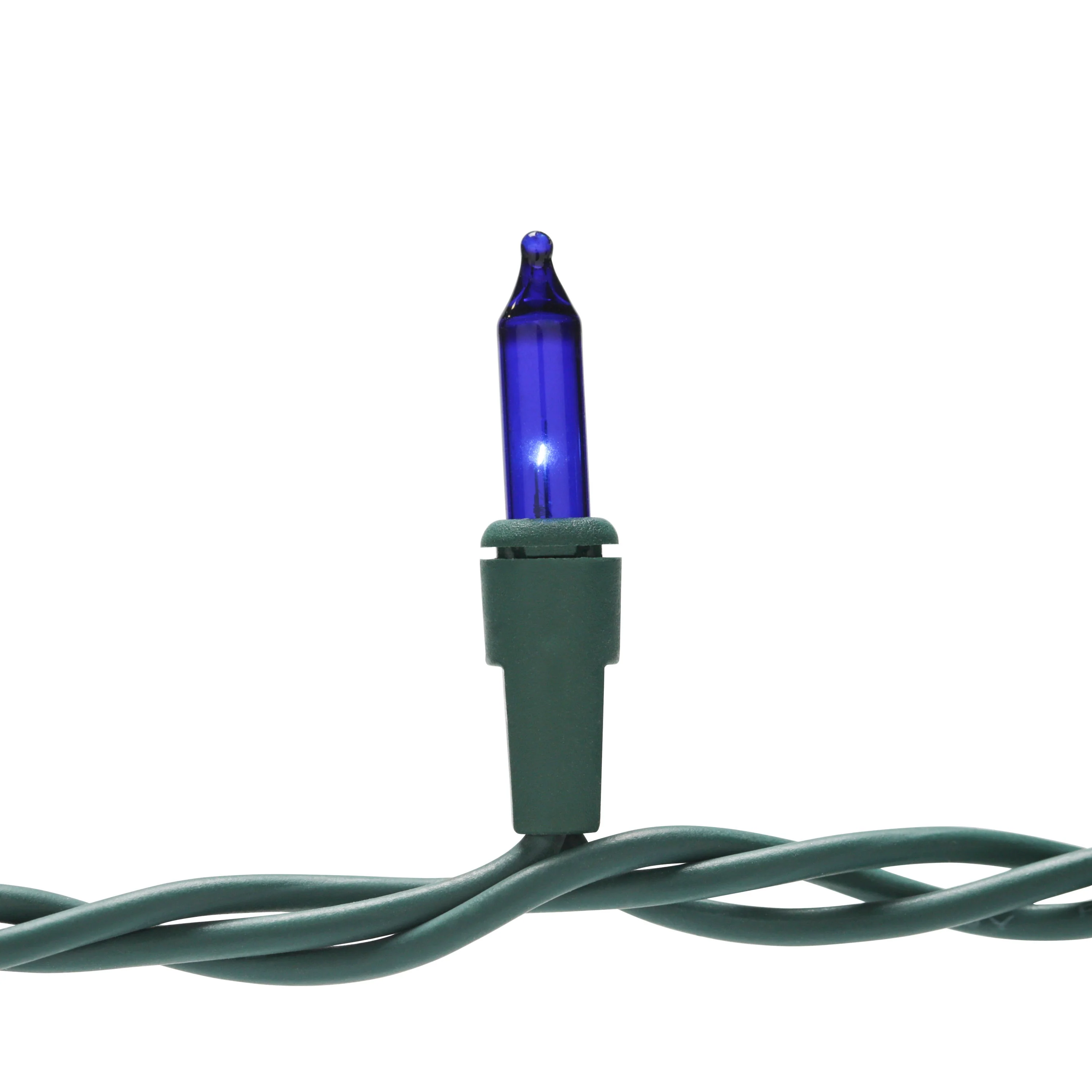 GE String-A-Long 100-Count 20.6-ft Blue Incandescent Plug-In Christmas String Lights - Image 3