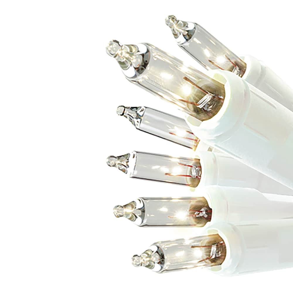 GE String A Long 100-Count 20.6-ft Clear White Incandescent Plug-In Christmas String Lights