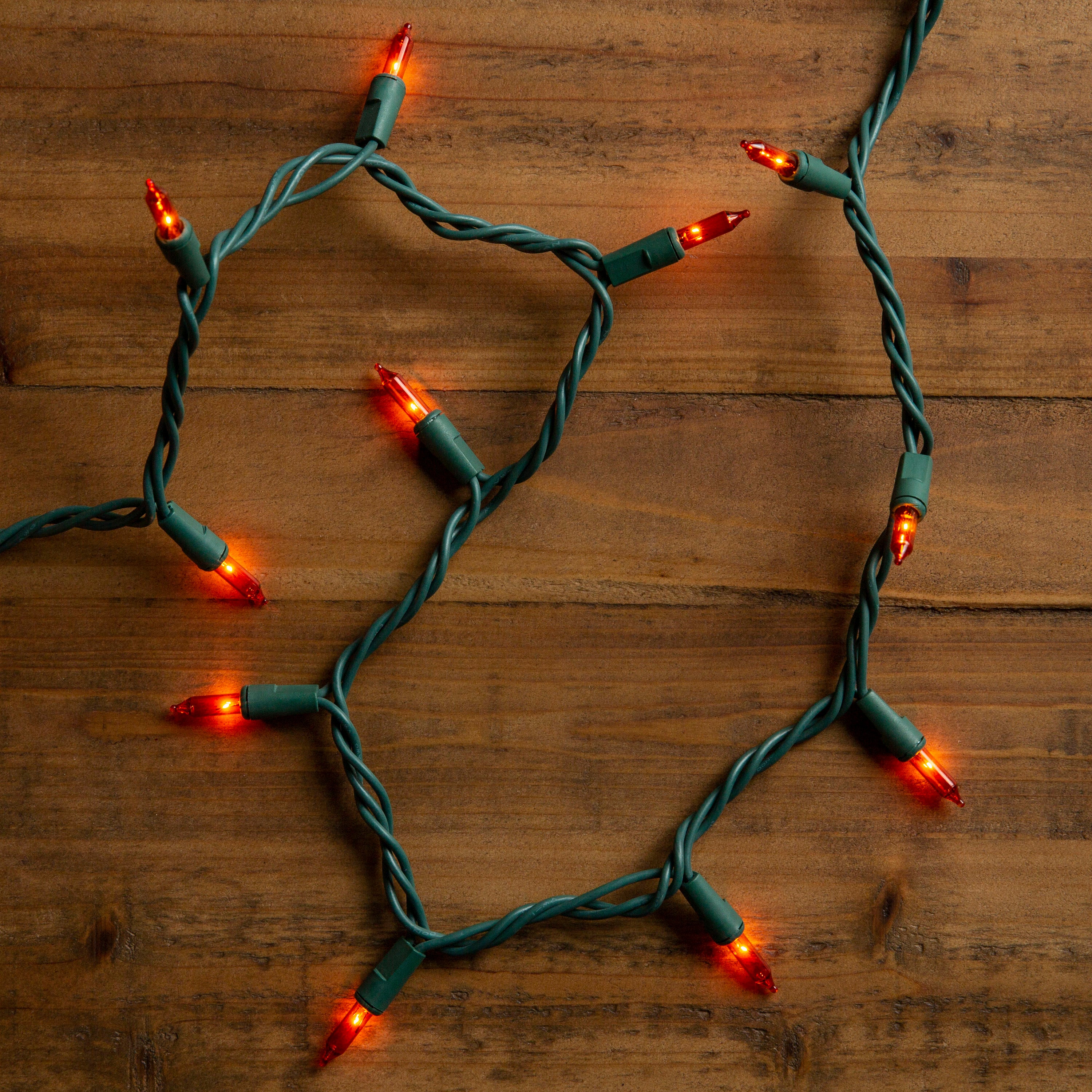 GE String-A-Long 100-Count 20.6-ft Gold Incandescent Plug-In Christmas String Lights - Image 3