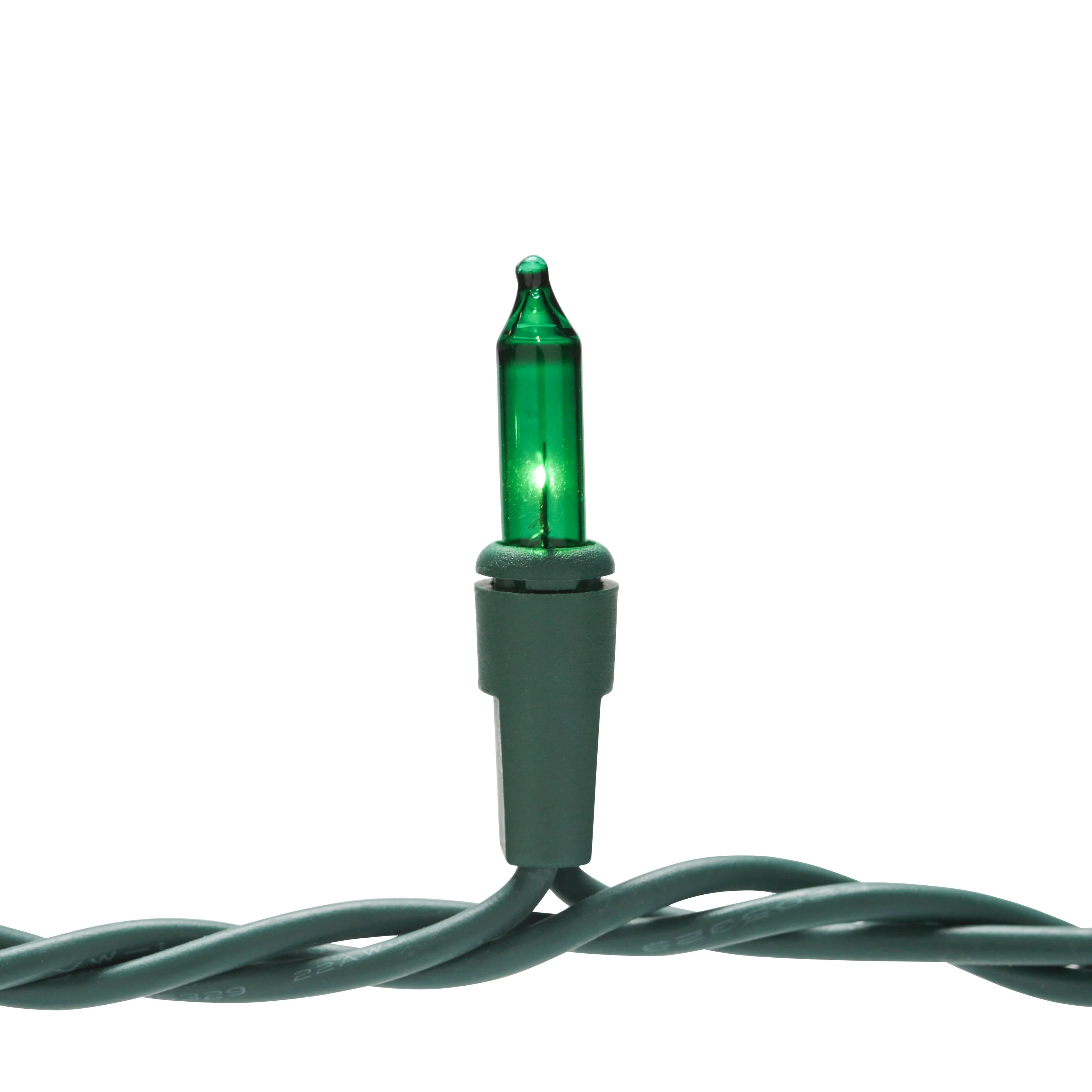 GE String-A-Long 100-Count 20.6-ft Green Incandescent Plug-In Christmas String Lights - Image 4