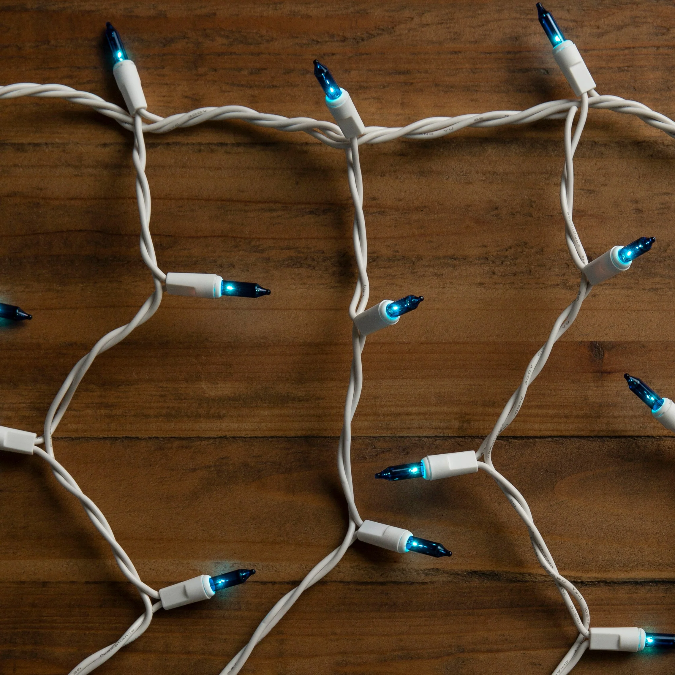GE String-A-Long 300-Count Blue Incandescent Icicle Christmas Lights, Constant-On, Plug-In, White Wire, 13.2-ft Lighted Length - Image 3