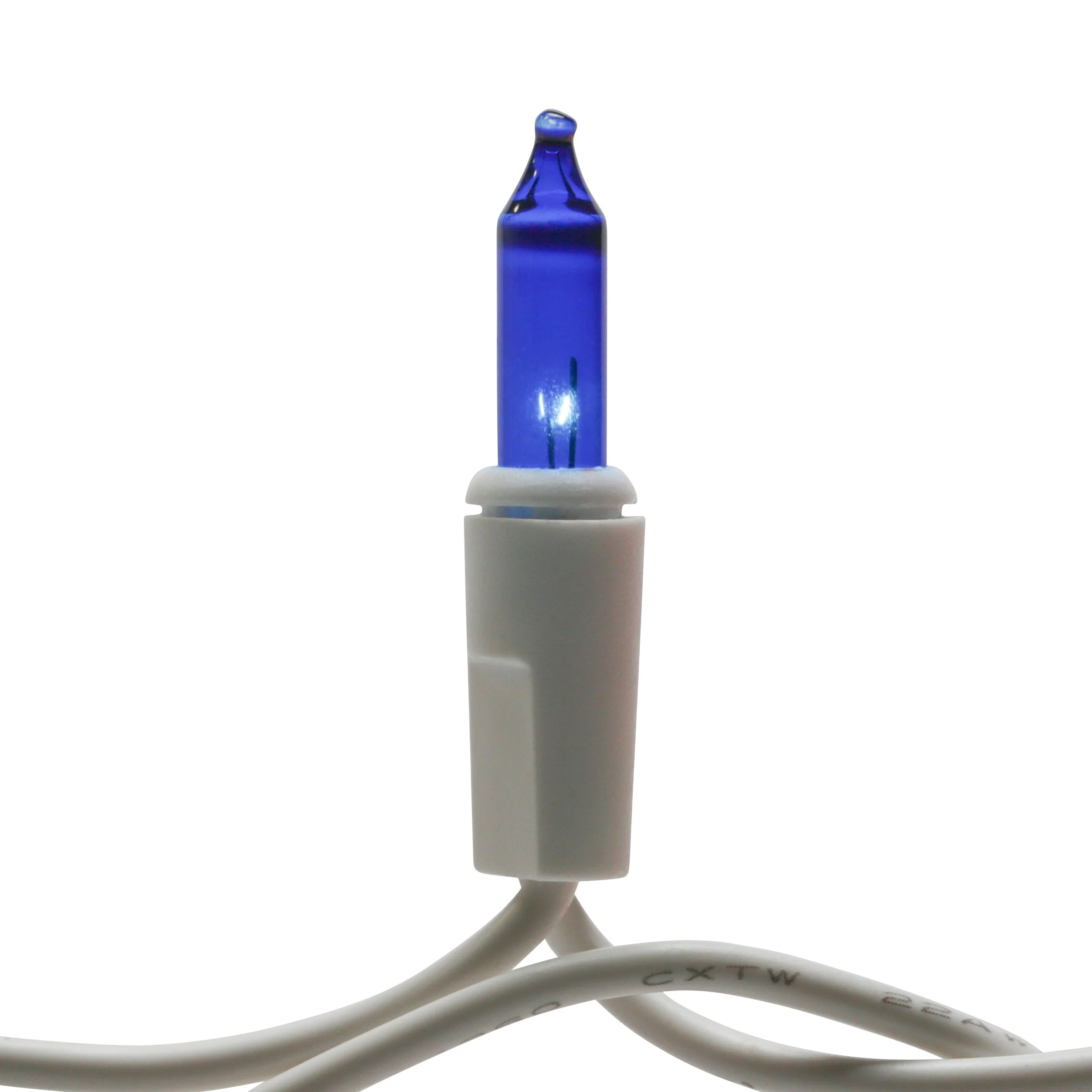 GE String-A-Long 300-Count Blue Incandescent Icicle Christmas Lights, Constant-On, Plug-In, White Wire, 13.2-ft Lighted Length - Image 4