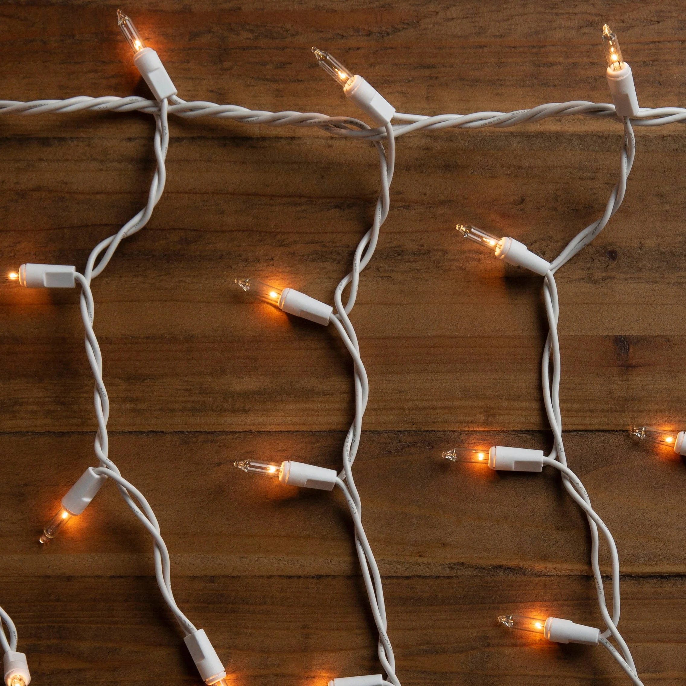 GE String-A-Long 300-Count Constant White Mini Incandescent Plug-In Christmas Icicle Lights - Image 3