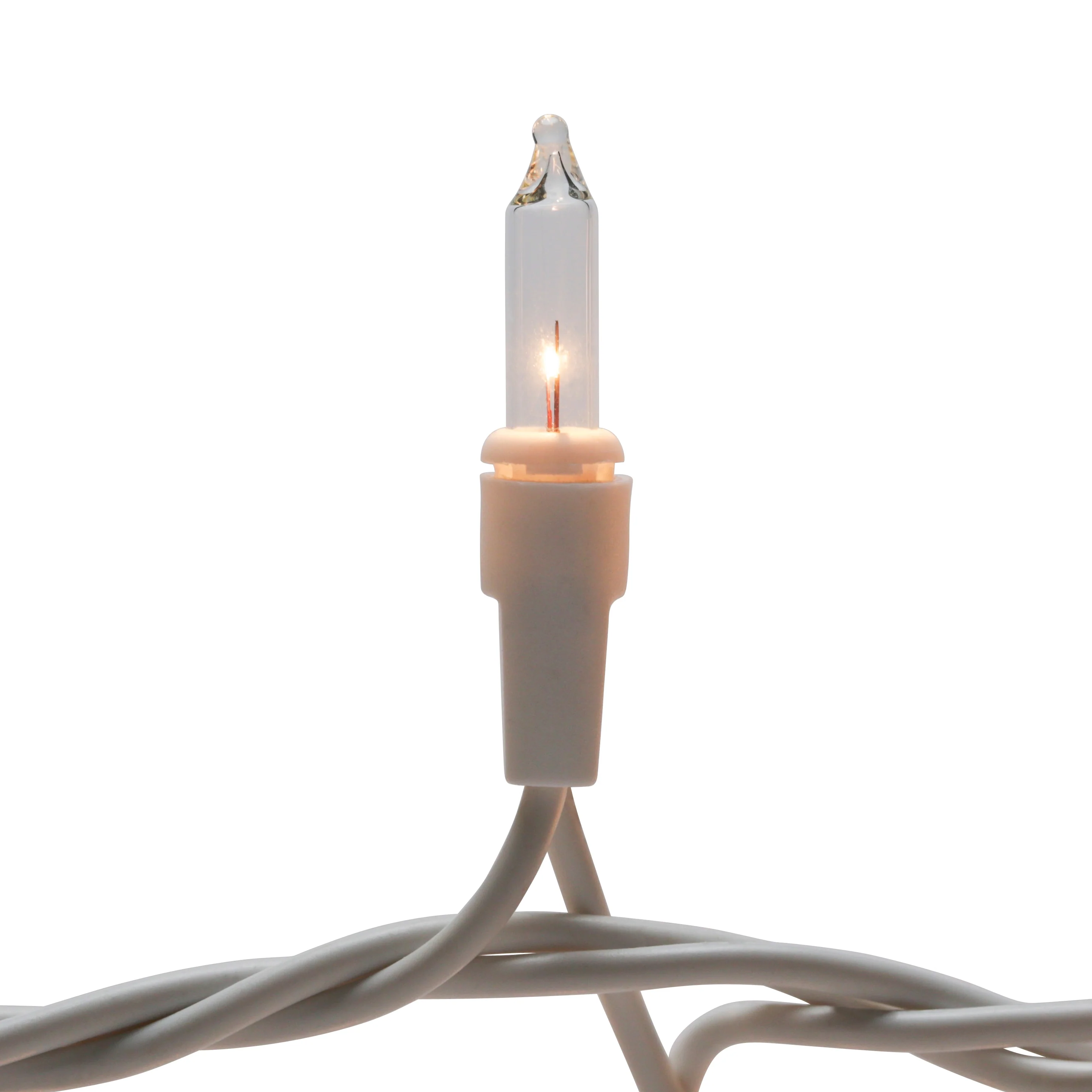 GE String-A-Long 300-Count Constant White Mini Incandescent Plug-In Christmas Icicle Lights - Image 4