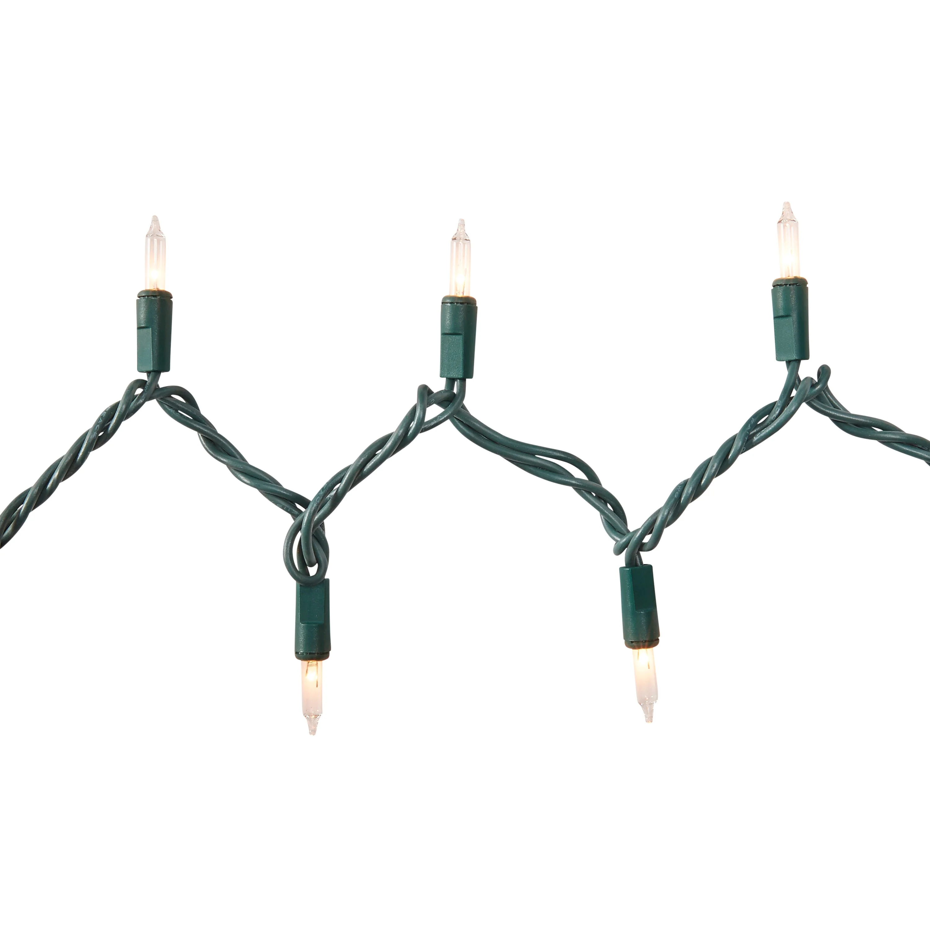 GE String-A-Long 50-Count 10.2-ft Clear Incandescent Plug-In Christmas String Lights, Green Wire - Image 4