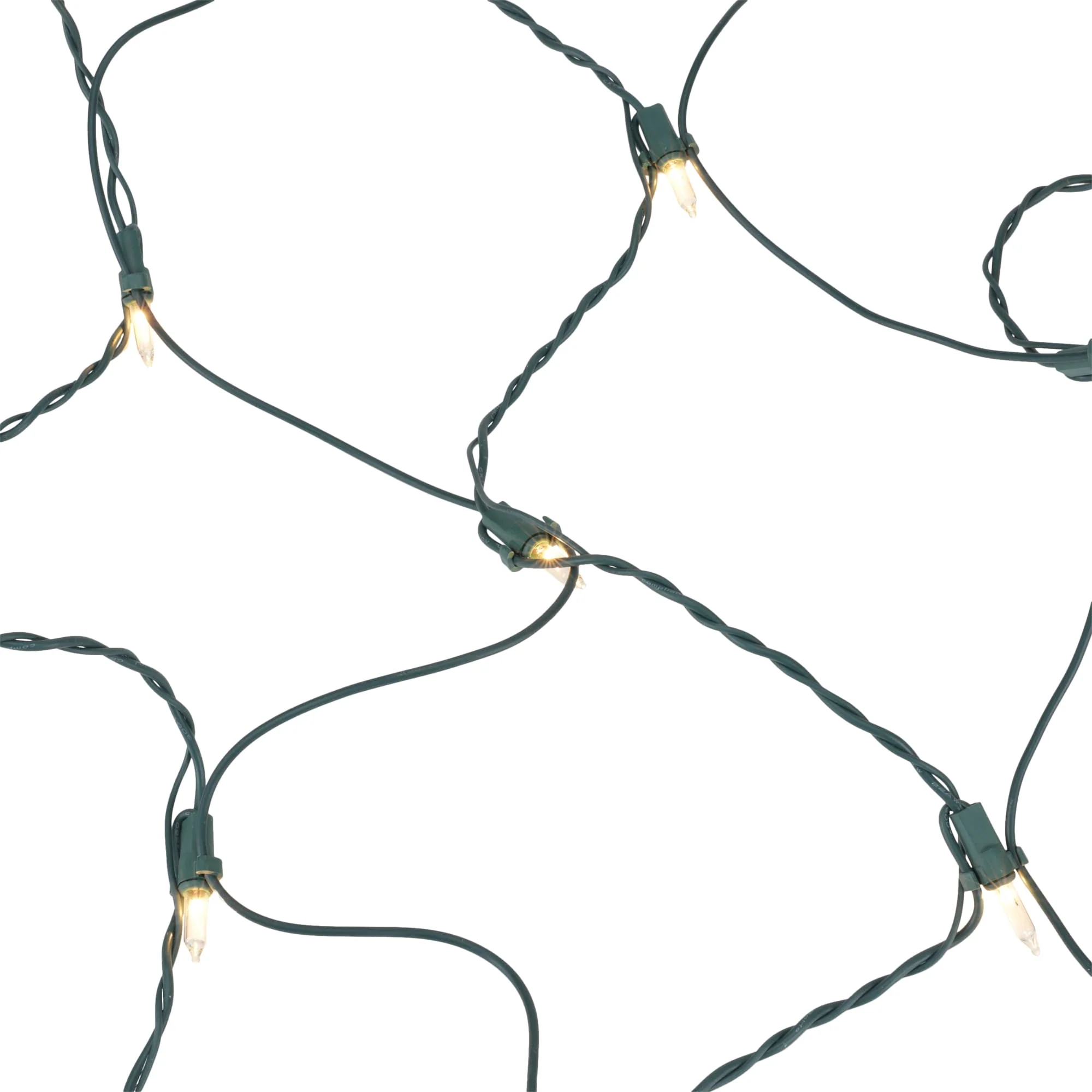 GE String-A-Long 6-ft x 4-ft Constant White Incandescent Mini Plug-In Christmas Net Lights - Image 5