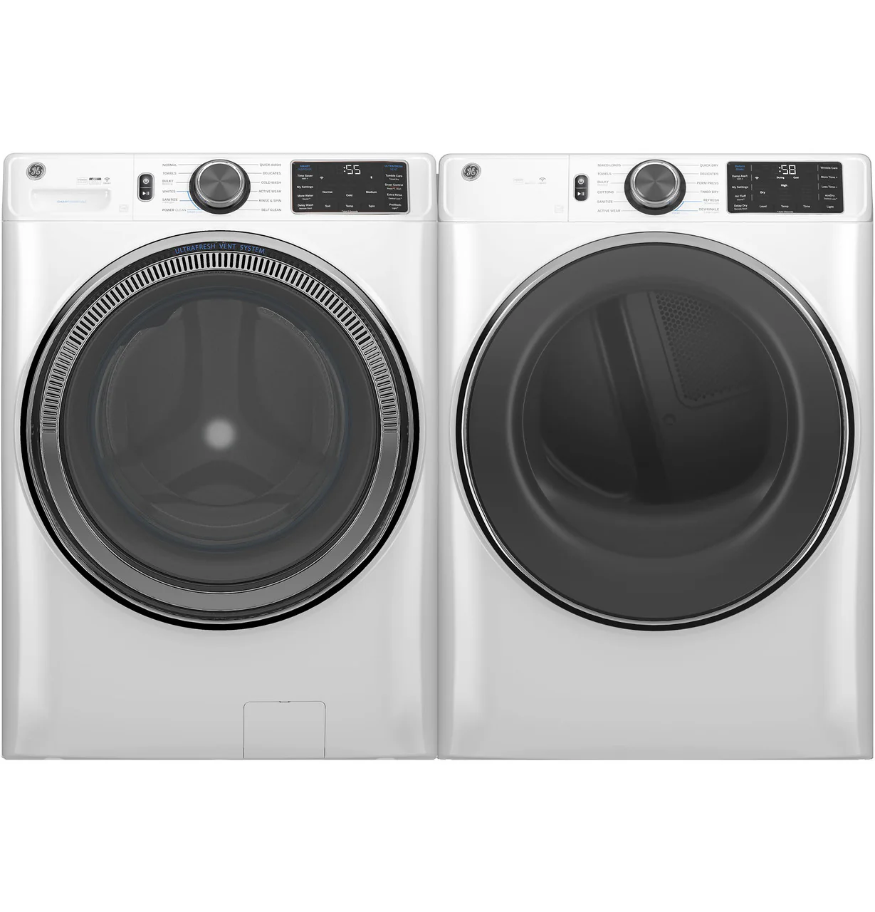GE UltraFresh Vent System 5.0-cu ft Stackable Steam Cycle Front-Load Washer, White, ENERGY STAR (GFW655SSVWW) - Image 7