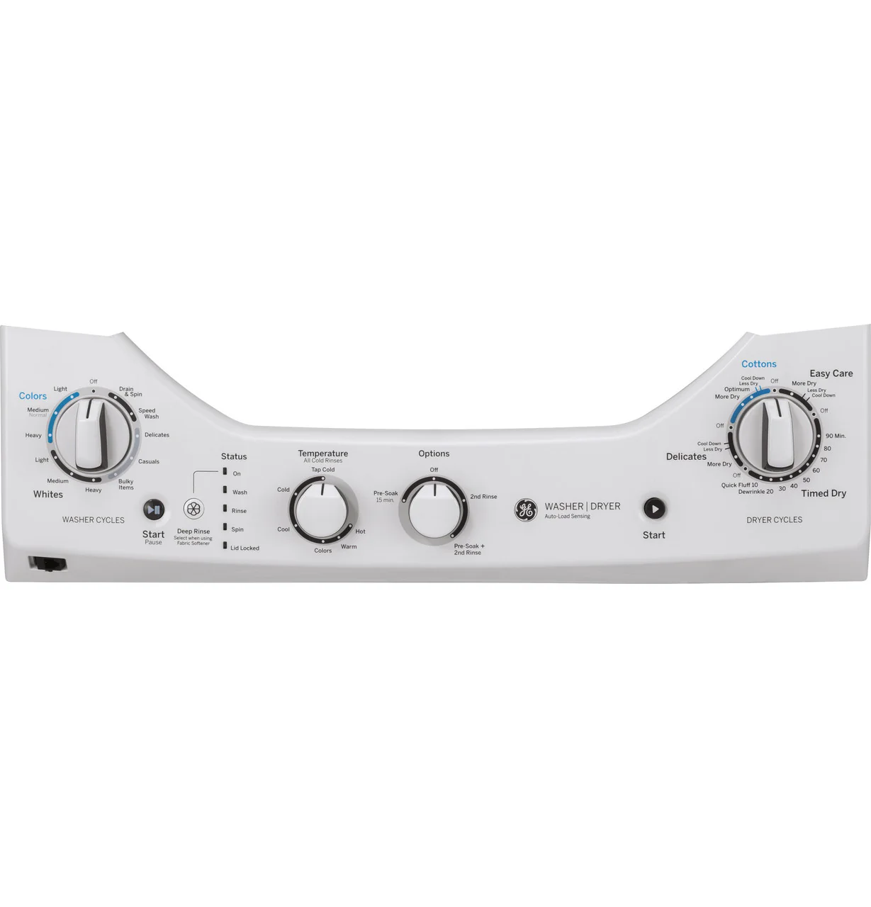 GE White Laundry Center with 2.3 cu. ft. Washer and 4.4 cu. ft. 240-Volt Vented Electric Dryer, GUD24ESSMWW - Image 6