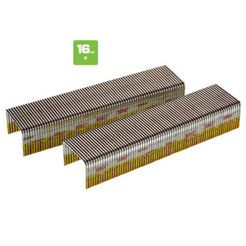 Generic P10 5/8 in Roofing Staples, 16-Gauge, 1 in Crown, Galvanized Wide Crown (10,000/Box) - Image 2