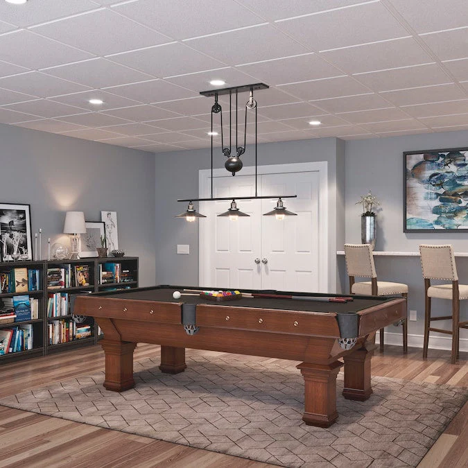 Genesis 2-ft x 2-ft Stucco Pro Revealed Edge White PVC Drop Ceiling Tile (1-Pack, 4-sq ft / Case) - Image 2