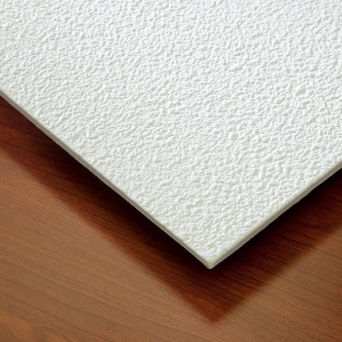 Genesis 2-ft x 2-ft Stucco Pro White PVC Drop Ceiling Tile (1-Pack, 4-sq ft / Case) - Image 6