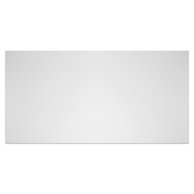 Genesis 4-ft x 2-ft Stucco Pro White PVC Drop Ceiling Tile (1-Pack, 8-sq ft / Case)