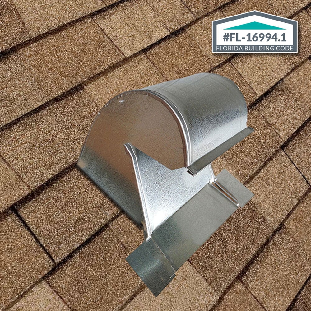 Gibraltar Building Products 10-in x 8.5-in Galvanized Steel Vent and Pipe Flashing, Gooseneck Roof Vent - Image 2