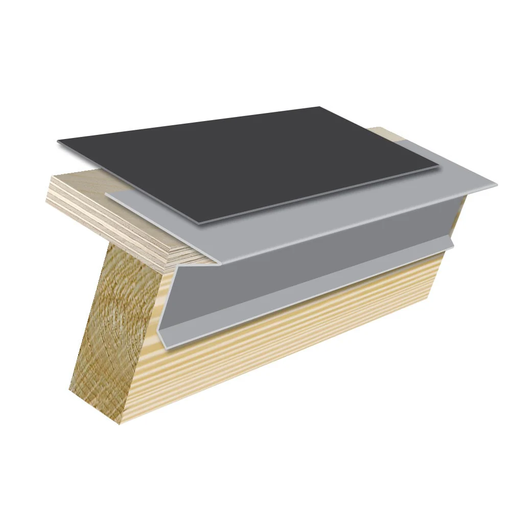 Gibraltar Building Products 24-in x 10-ft Sliver Stainless Steel W-Valley Drip Edge Flashing, 26-Gauge - Image 3