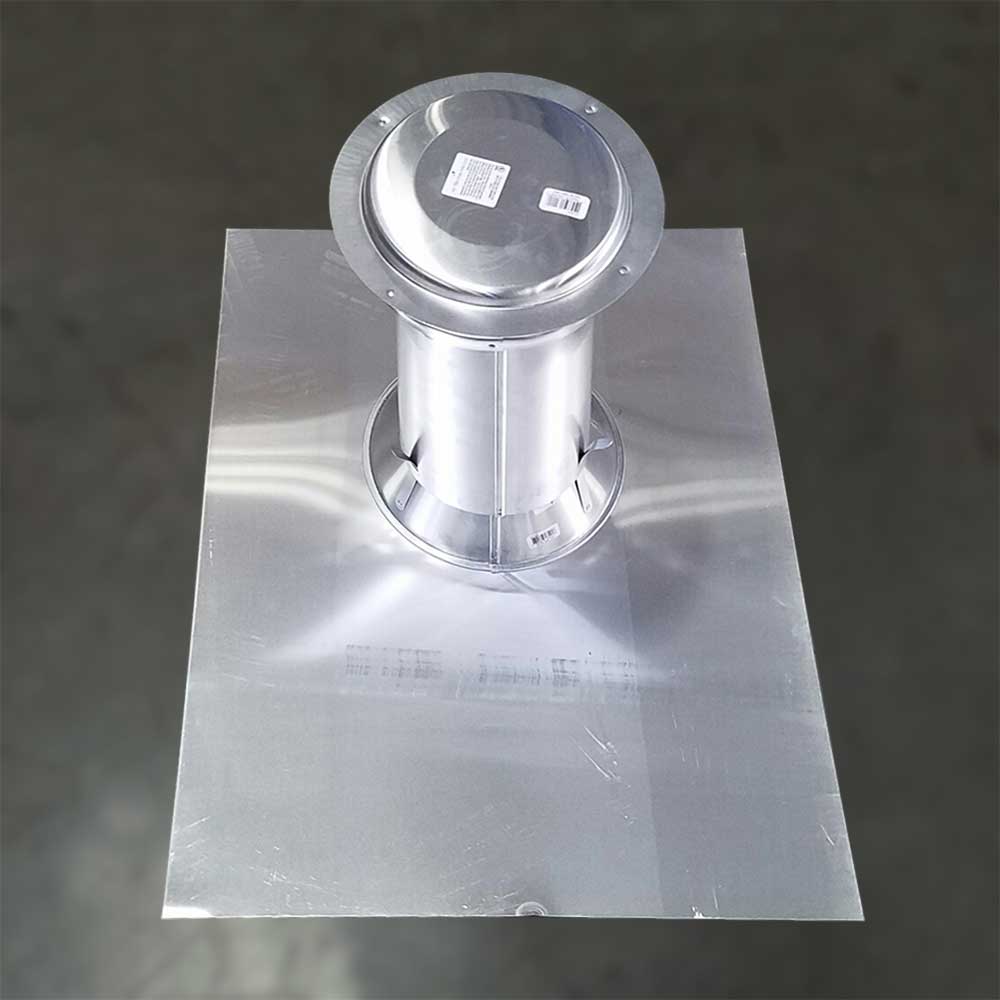 Gibraltar Building Products 4-in x 0.75-in Aluminum Vent and Pipe Flashing (Code Cap Base) - Image 3