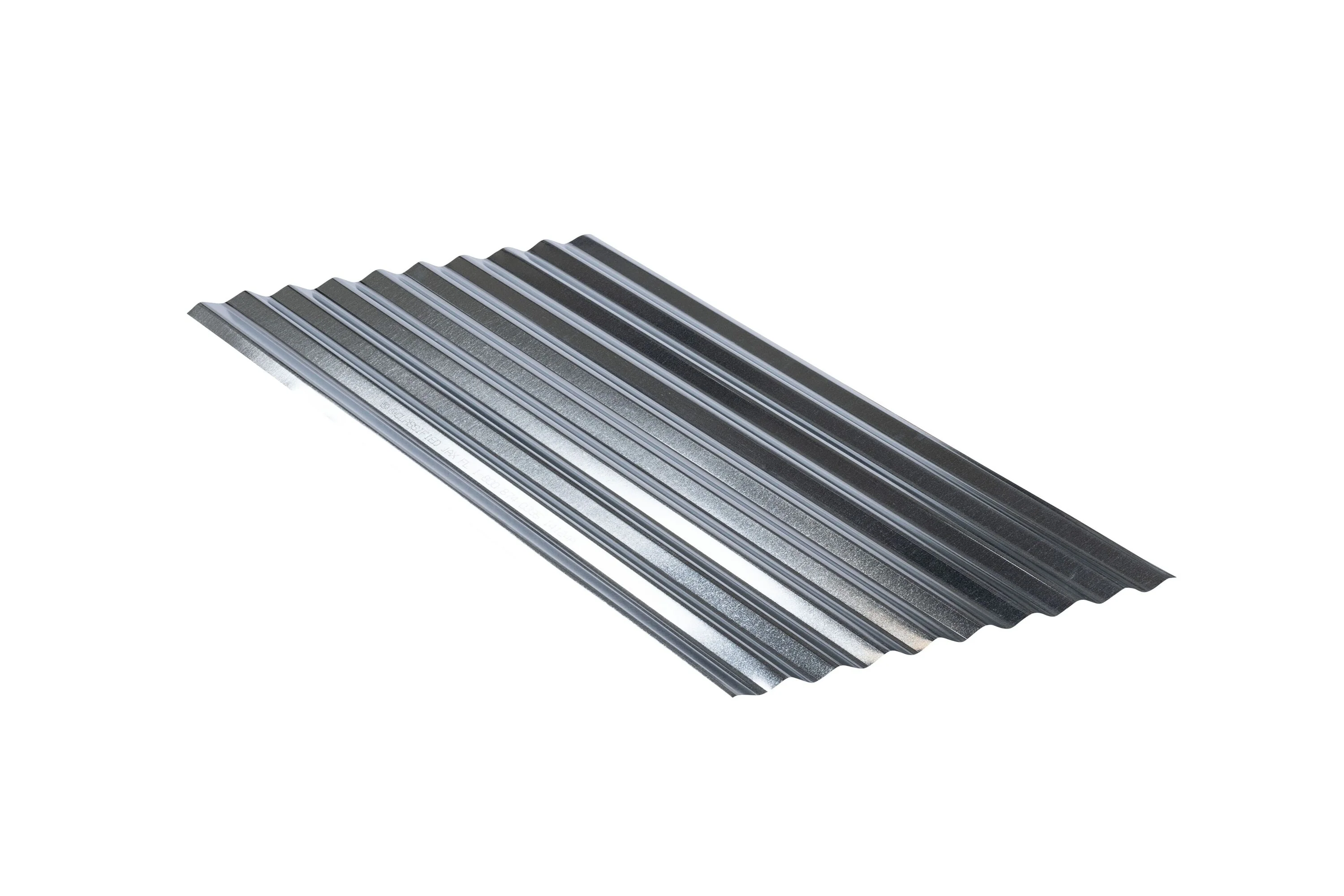 Gibraltar Building Products Corrugated Galvanized Steel Roof Panel, Metallic Finish, 2.145-ft x 8-ft (31-Gauge)