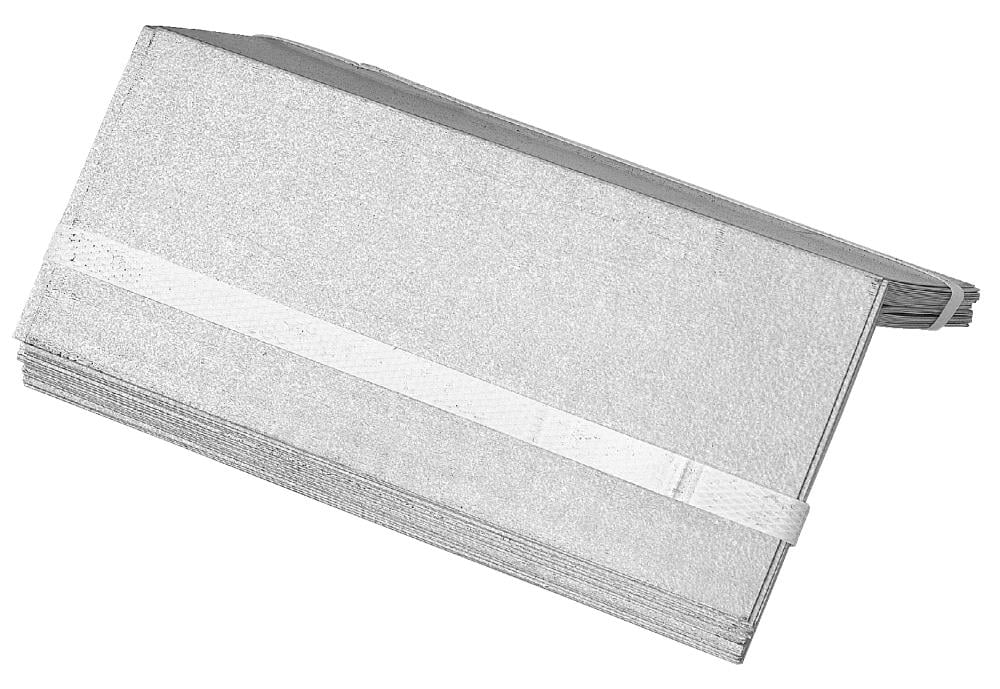 Gibraltar Building Products Step Flashing, 25-Pack, 3.5-in x 7-in, Silver Galvanized Steel