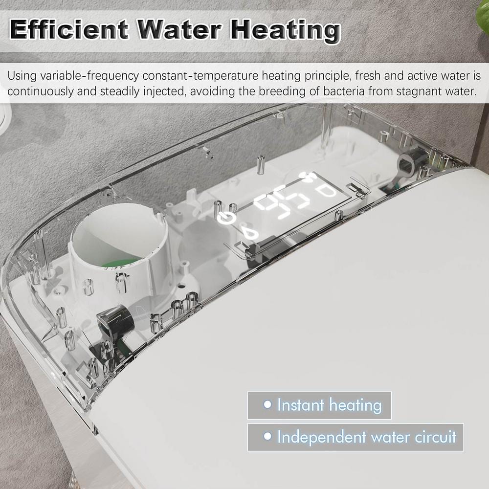 GIVING TREE Smart Toilet Bidet with 1.32 GPF Built-In Water Tank and Warm Air Dryer - Image 10