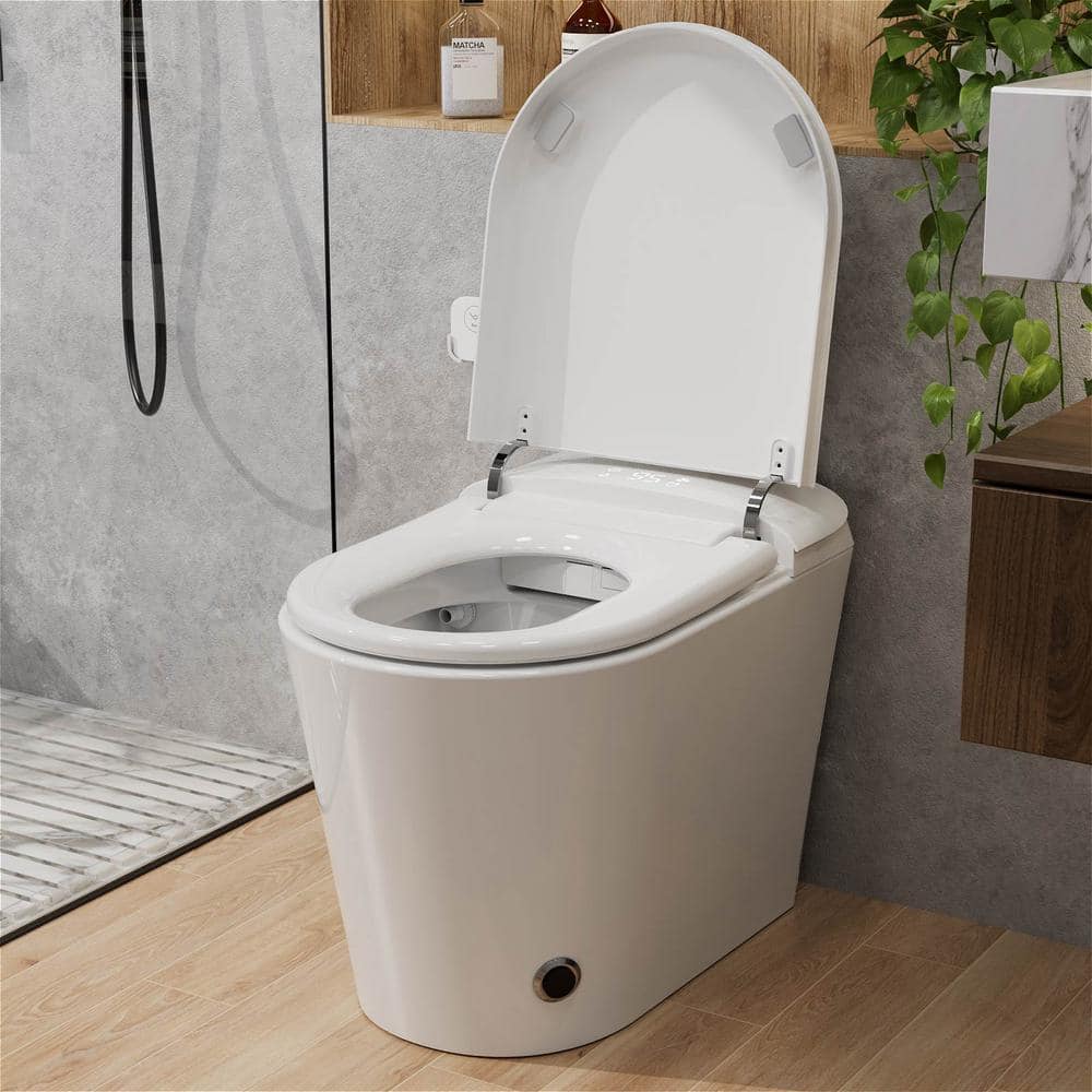 GIVING TREE Smart Toilet Bidet with 1.32 GPF Built-In Water Tank and Warm Air Dryer - Image 2