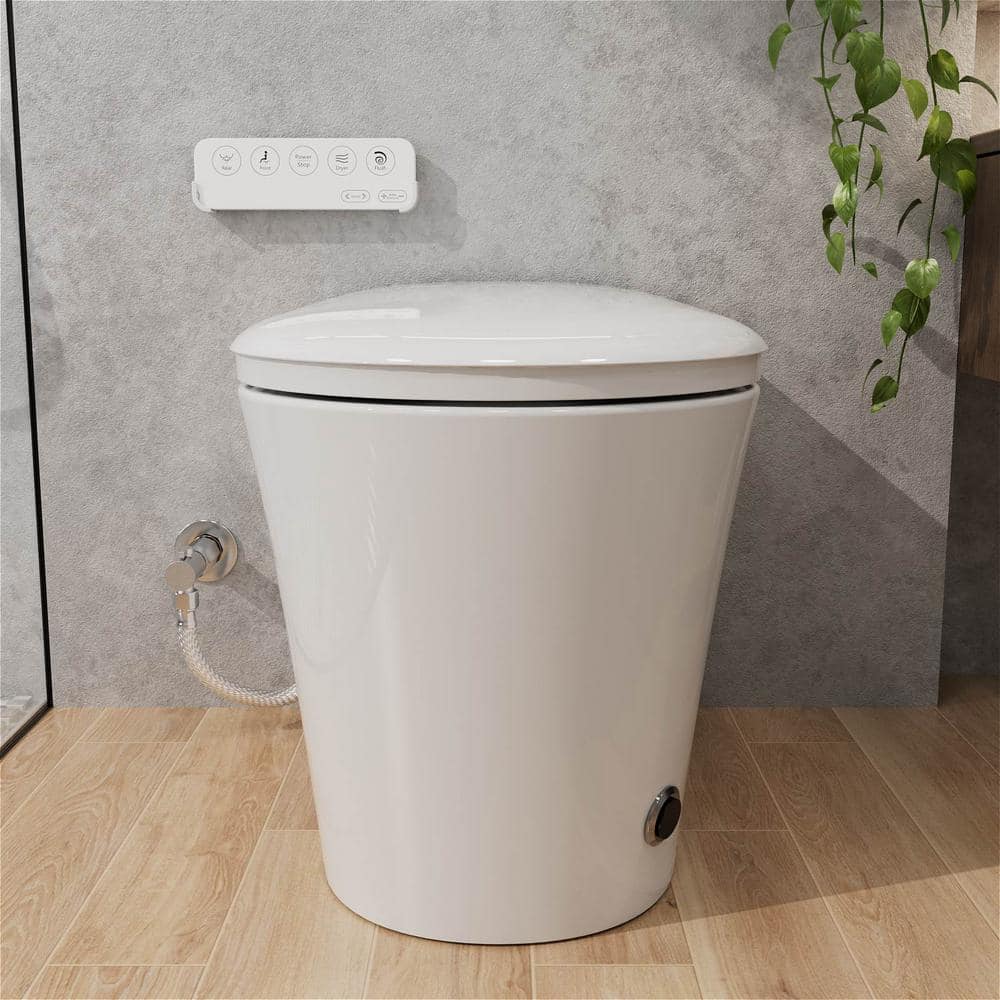 GIVING TREE Smart Toilet Bidet with 1.32 GPF Built-In Water Tank and Warm Air Dryer - Image 3