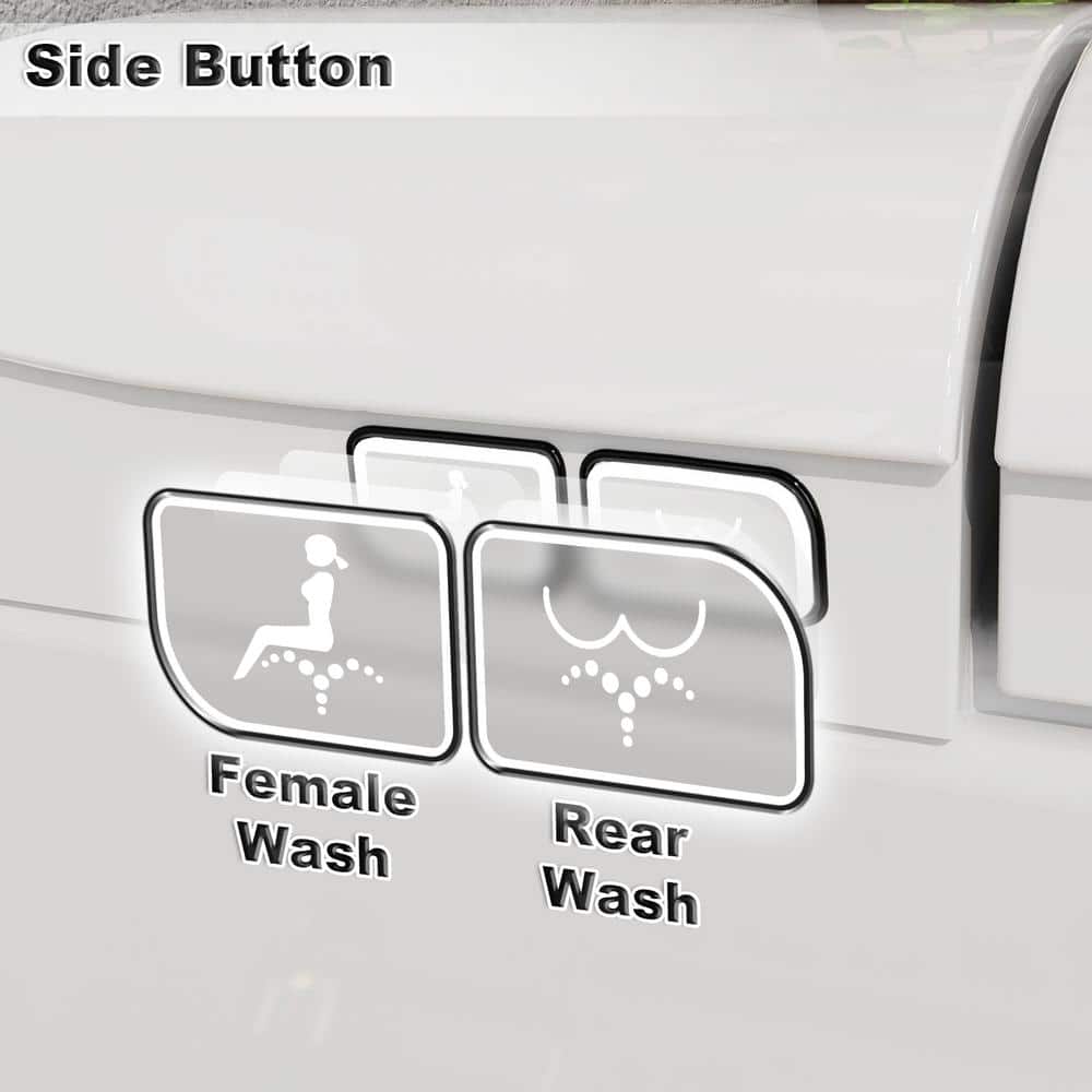 GIVING TREE Smart Toilet Bidet with 1.32 GPF Built-In Water Tank and Warm Air Dryer - Image 6
