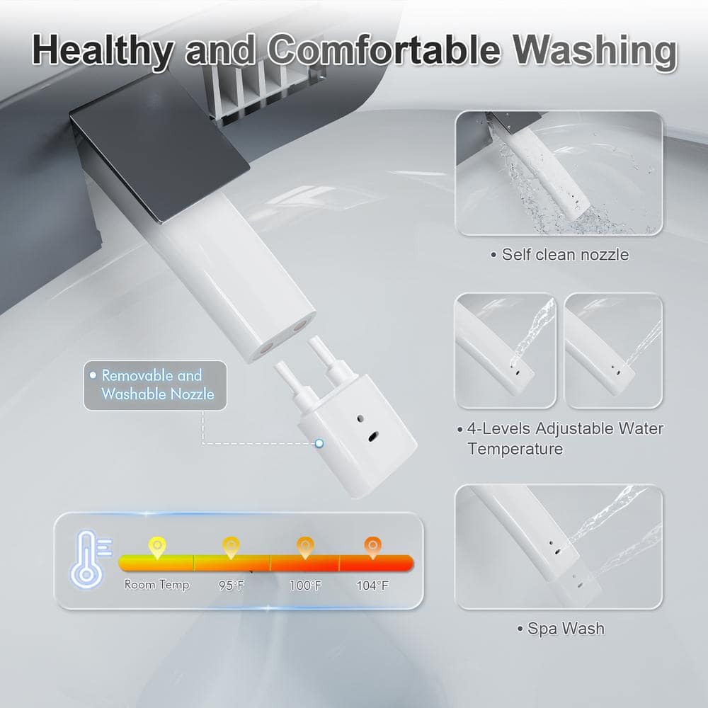 GIVING TREE Smart Toilet Bidet with Warm Air Dryer & Multi-Mode Cleaning - Image 6