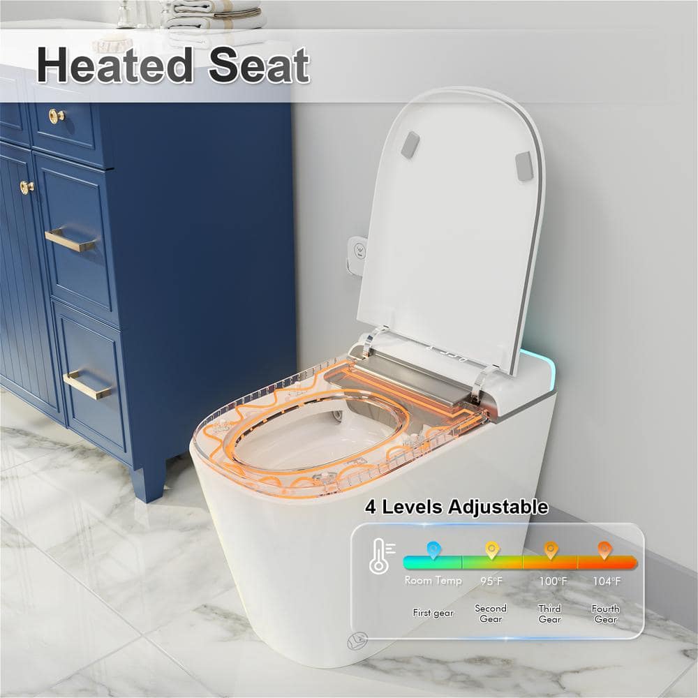 GIVING TREE Smart Toilet Bidet with Warm Air Dryer & Multi-Mode Cleaning - Image 9