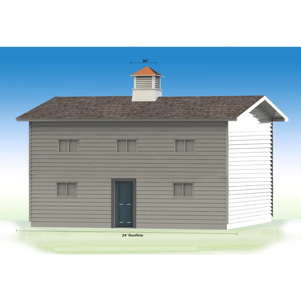 Good Directions Newtown 36-in x 46-in White Vinyl Cupola with Wood Roof, Square Hip Style - Image 5