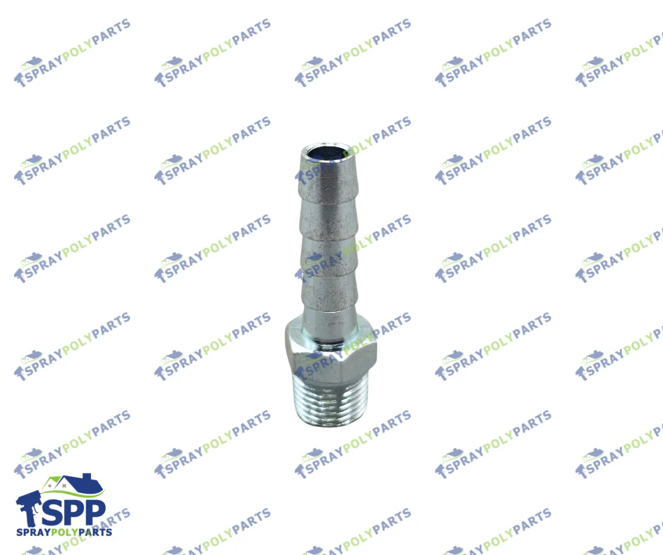 GRACO 116746 Plated Barbed Hose Fitting, 1/8-27 NPT x 1/4 in Hose ID - Image 6