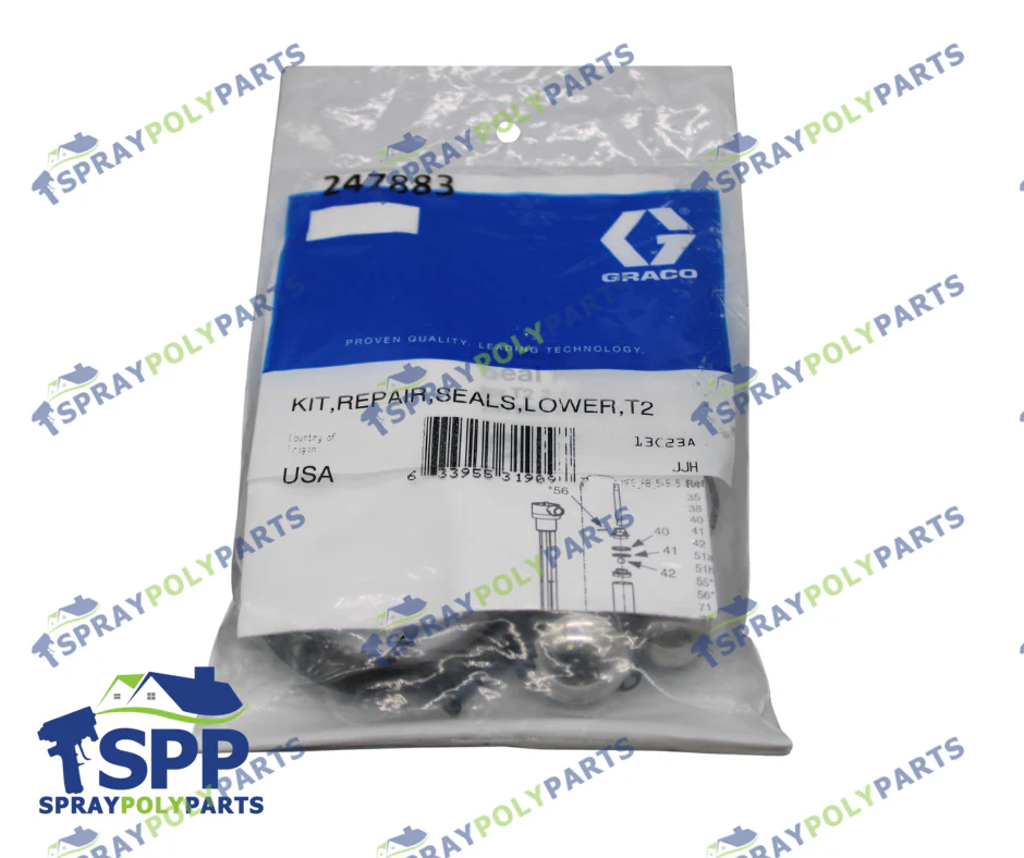 Graco 247883 Lower Seal Repair Kit for T2 Transfer Pump (Lower Seals)