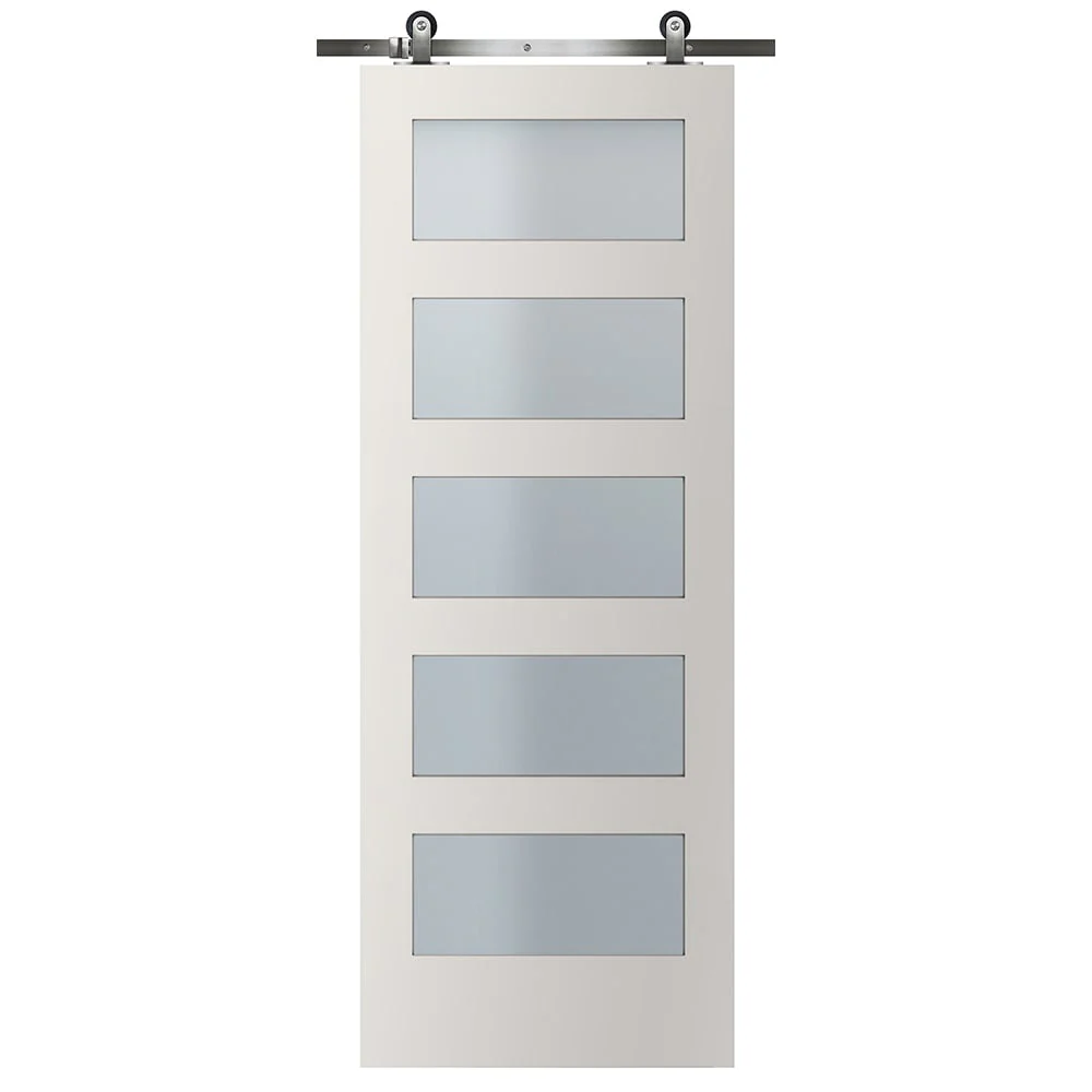 Greatview 36-in x 84-in Unfinished Wood Pulse Lite Front Door Solid Core