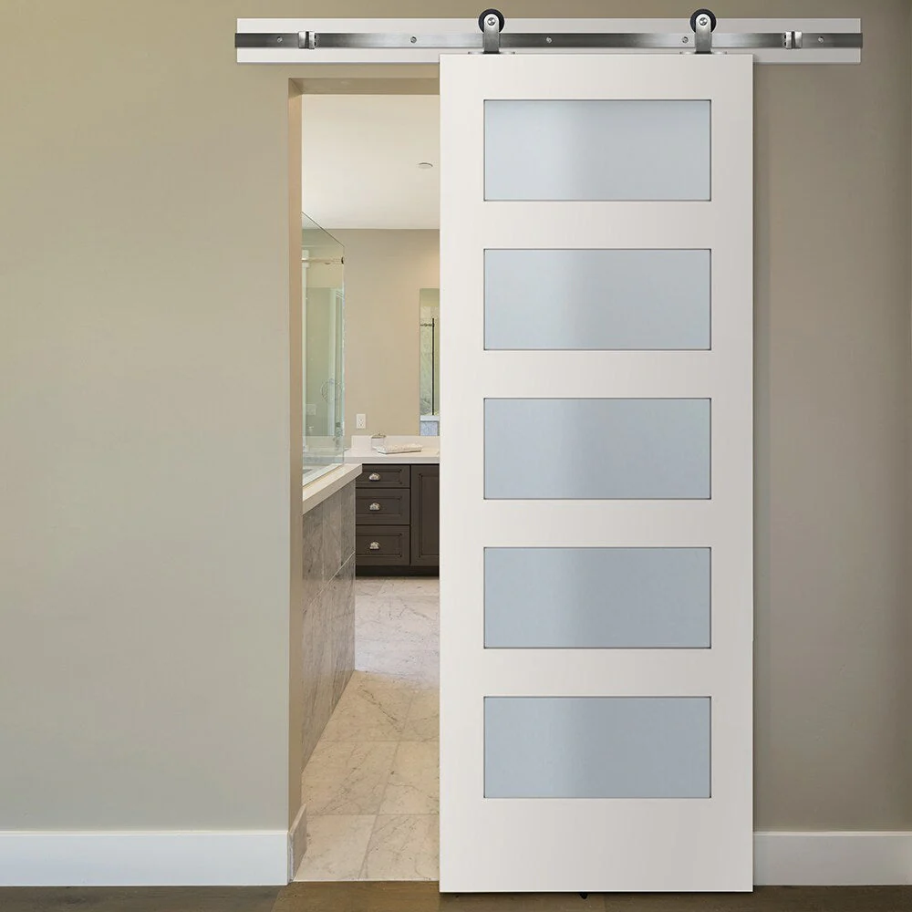 Greatview 36-in x 84-in Unfinished Wood Pulse Lite Front Door Solid Core - Image 2