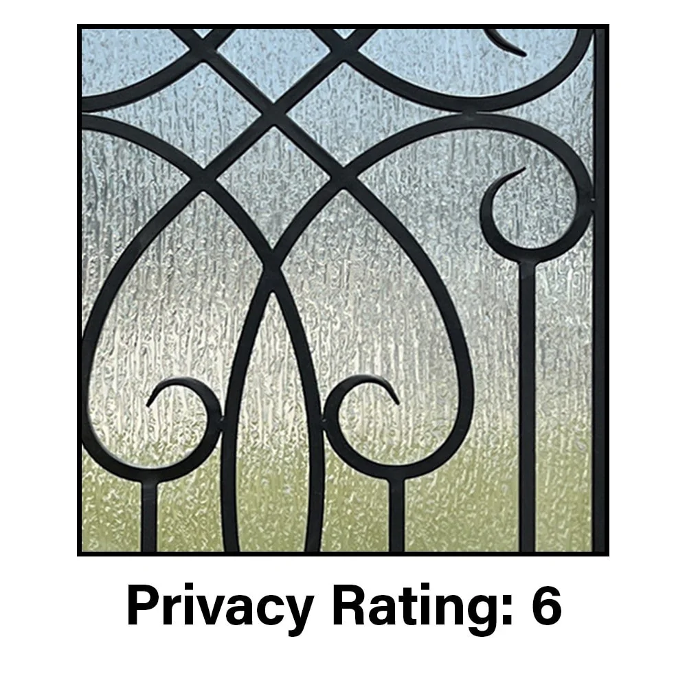Greatview Doors 36-in x 80-in Mahogany Prehung Front Door with Privacy Glass - Image 4