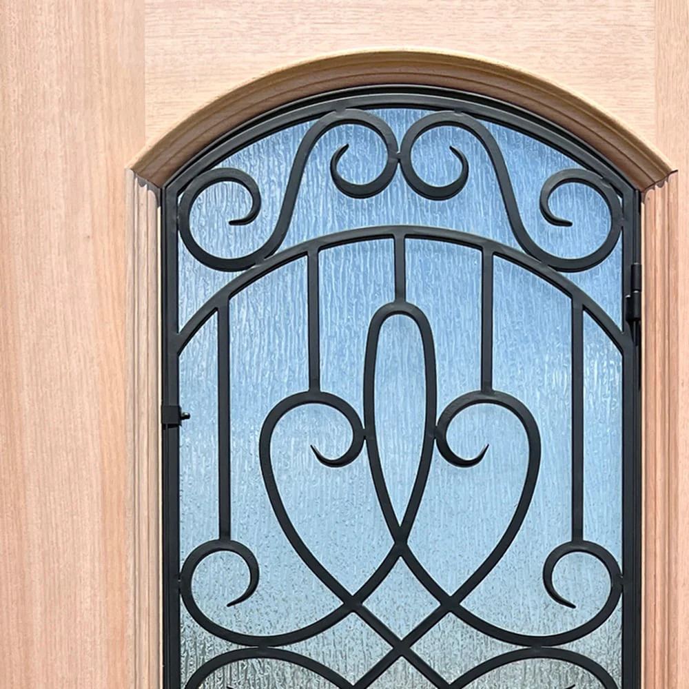 Greatview Doors 36-in x 80-in Mahogany Prehung Front Door with Privacy Glass - Image 5
